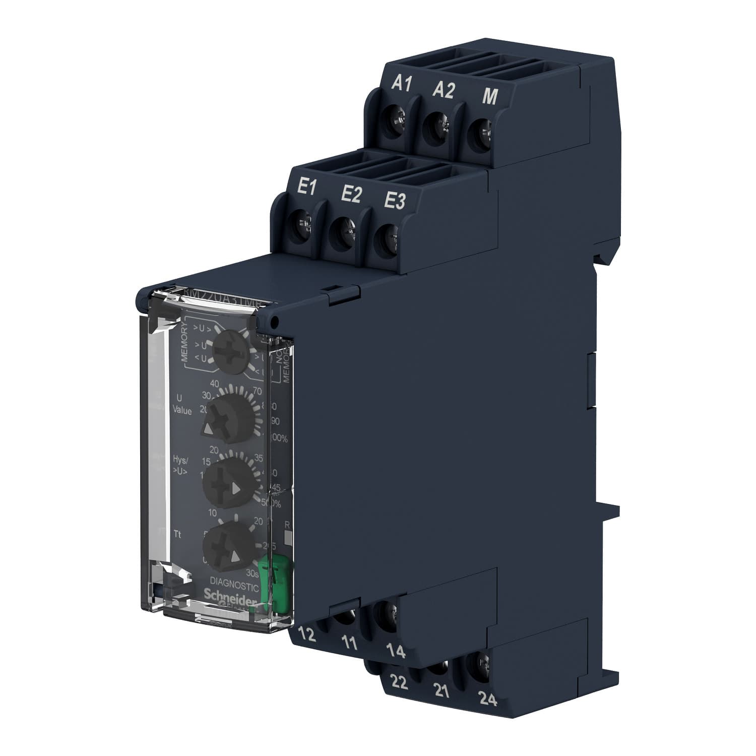 VOLTAGE CONTROL RELAY RM22-UA - RANGE 50