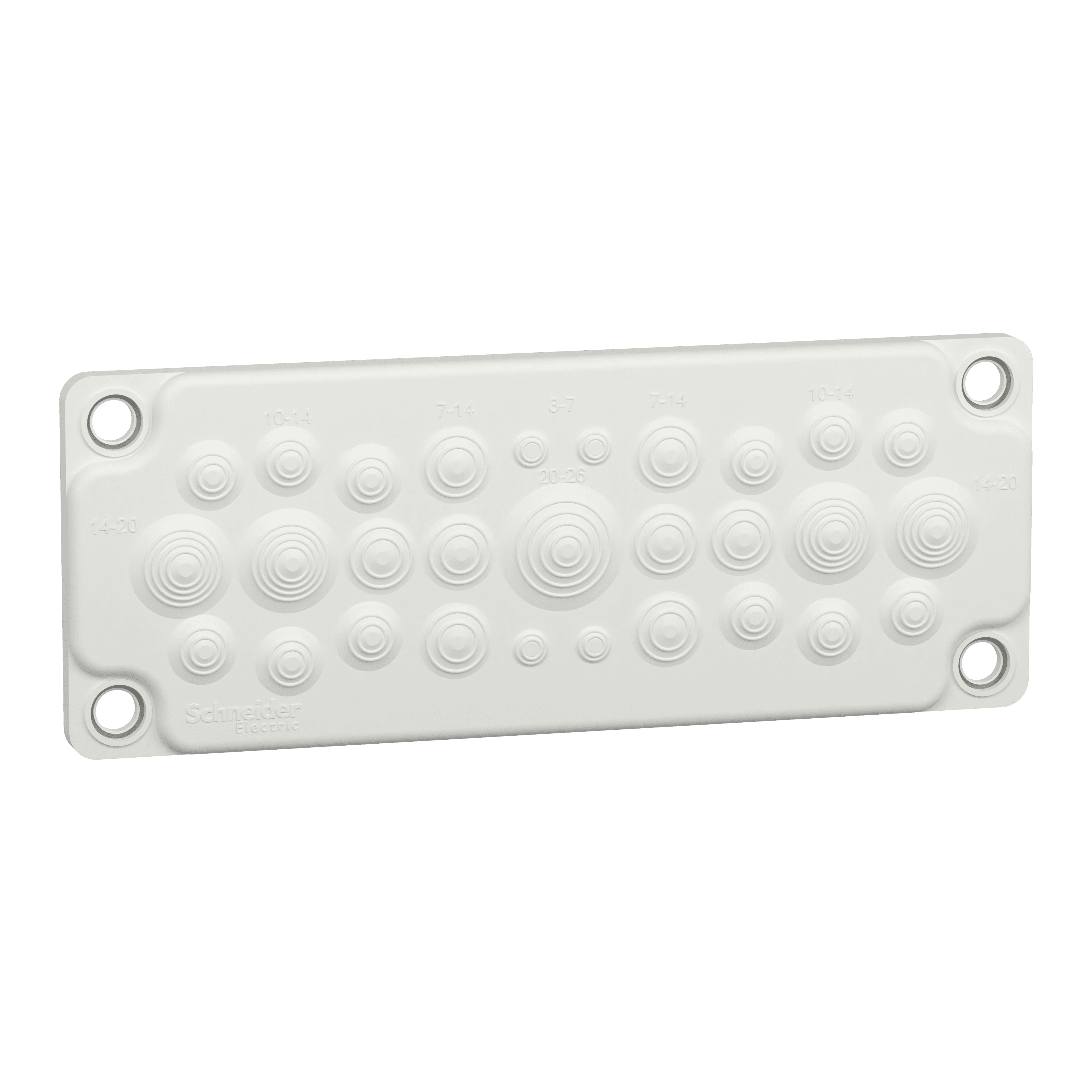 MEMBRANE GLAND PLATE 25 ENTRIES 5-26MM