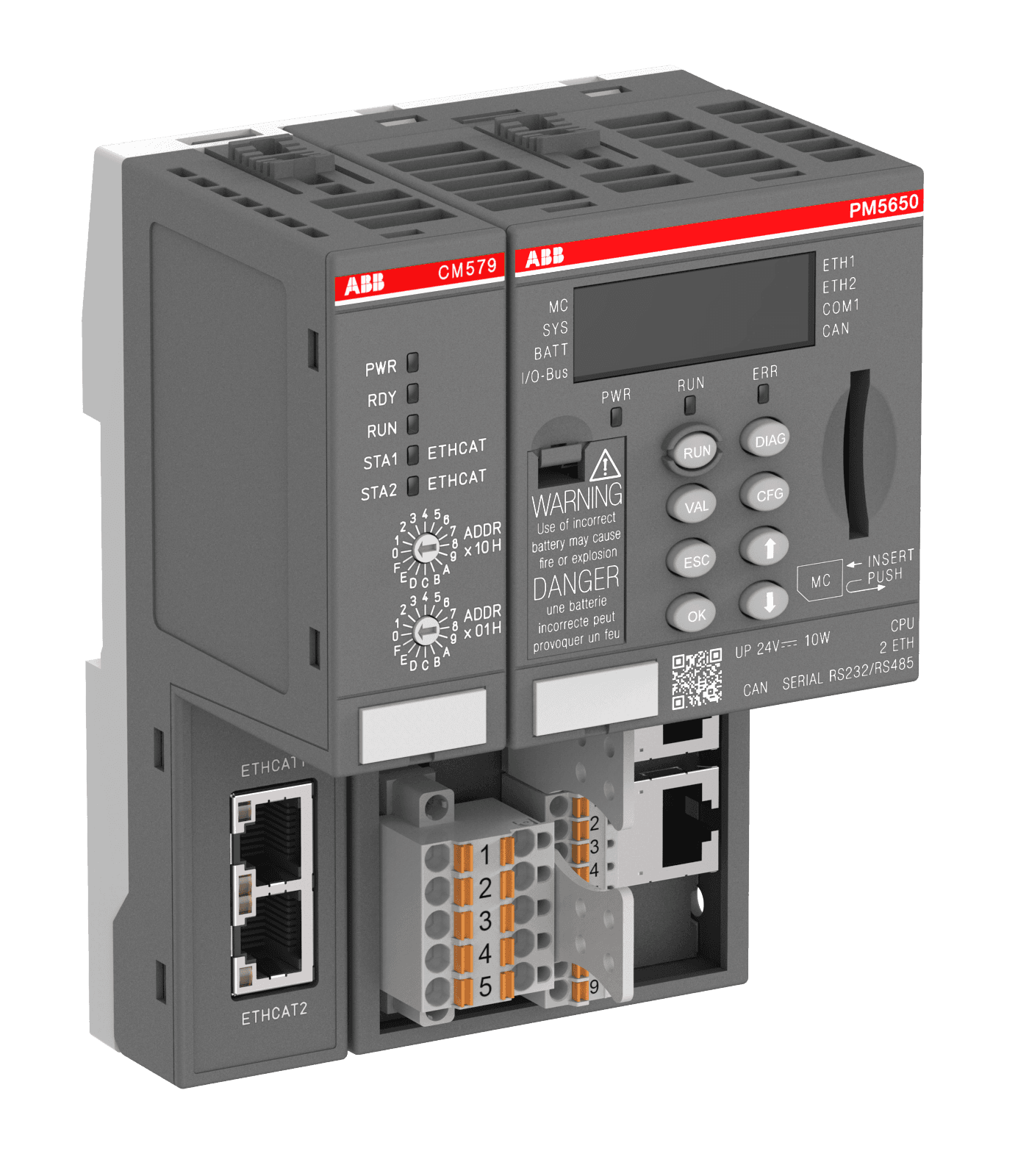 Controller Kit. Contains PM5650-2ETH, CM579-ETHCAT, TB5610-ETH, PS5611-MC (PM5650-MC-KIT)