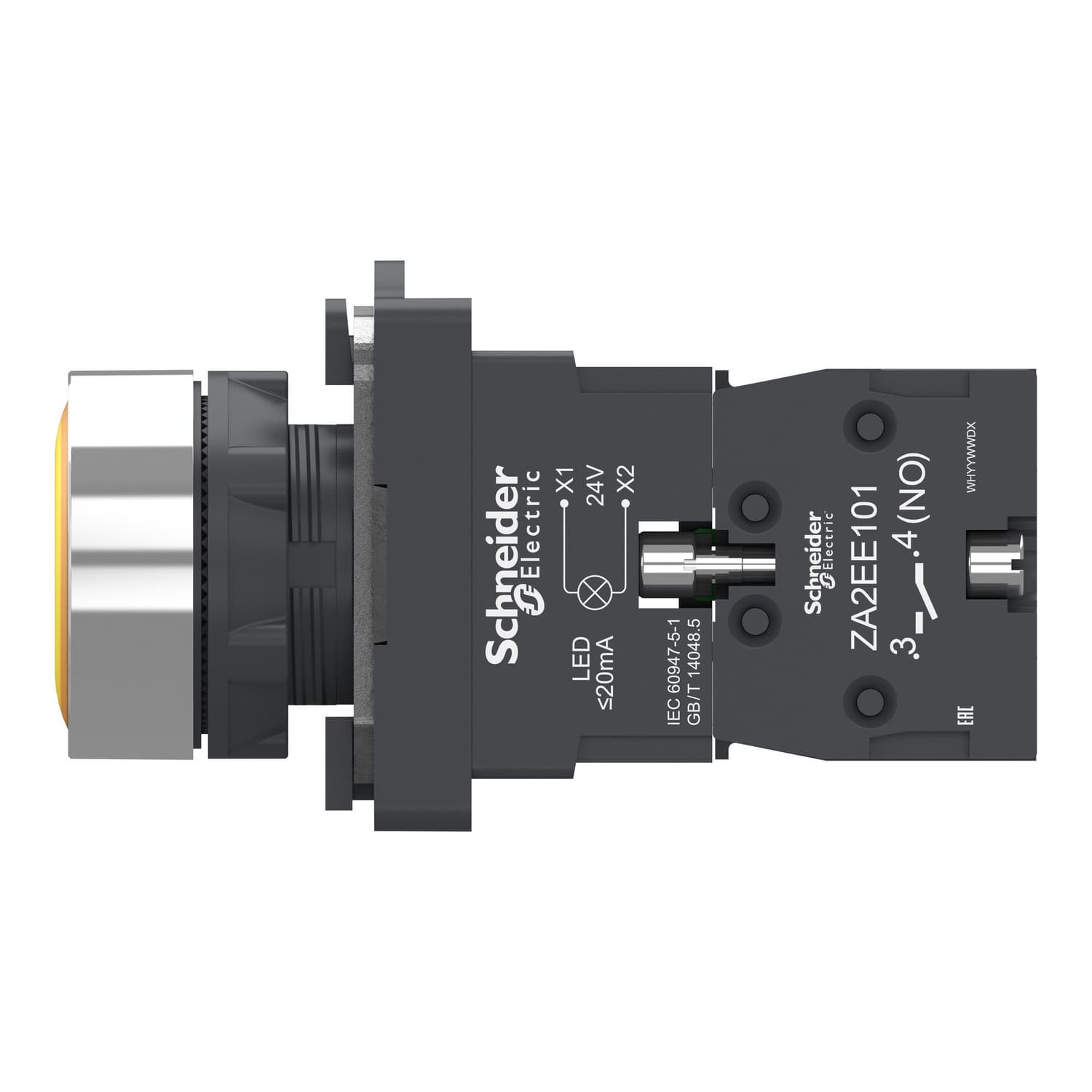 IPB، غاطس، أصفر، 1NO، AC/DC 24V