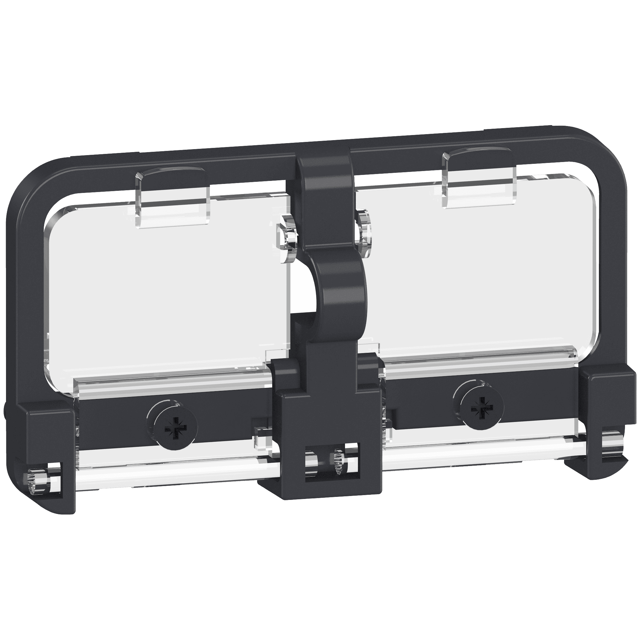 Pushbutton locking device, MasterPact MTZ2/MTZ3 fixed/drawout, by padlocks