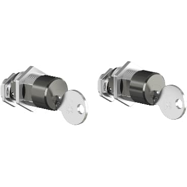 Chassis locking, MasterPact MTZ1 drawout, disconnected position locking, Ronis keylock, 2 locks, 1 key