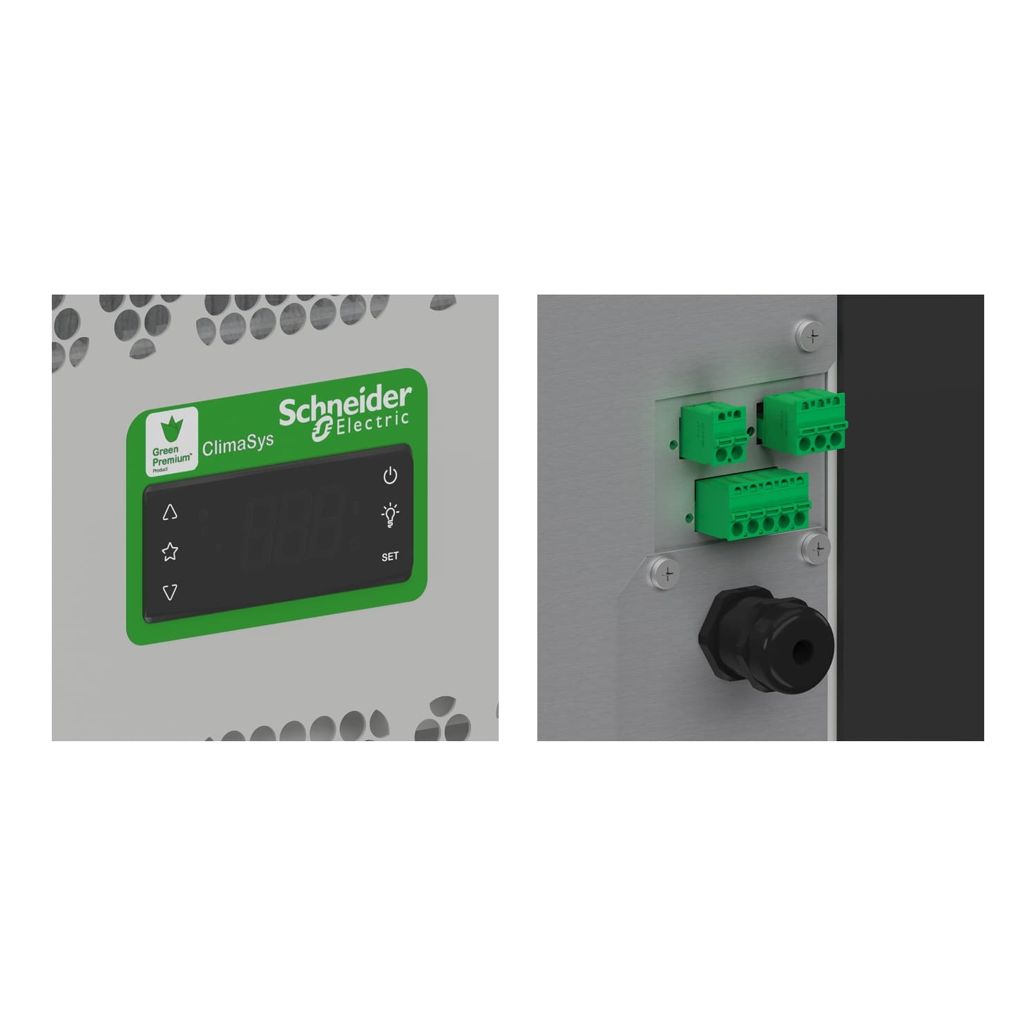 جانبي Connected وحدة تبريد، Climasys CU، 800W، 230V، 50/60Hz، IP55