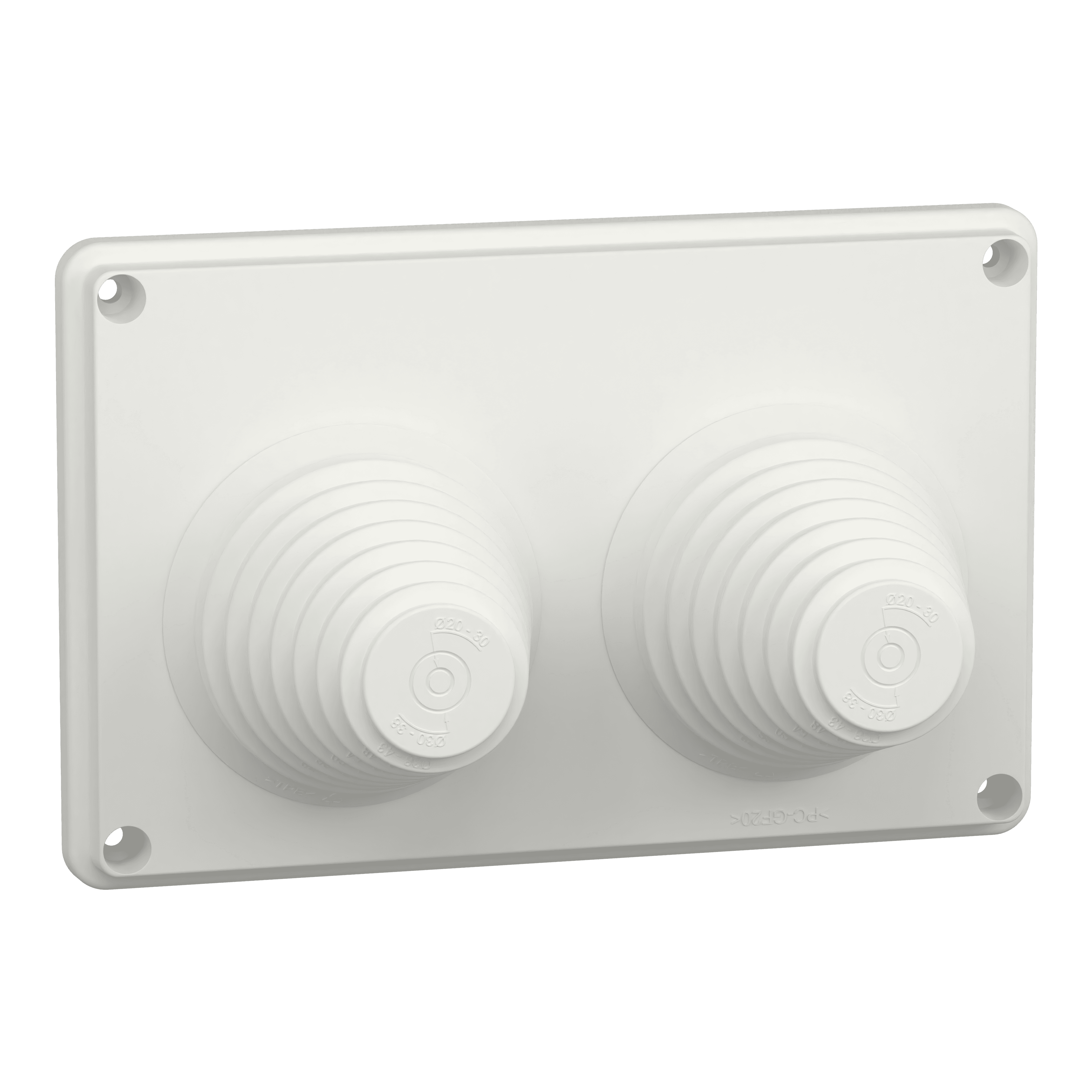 GL.PLATE 2 IN D33-72MM DIR.MOUNT.G IP55