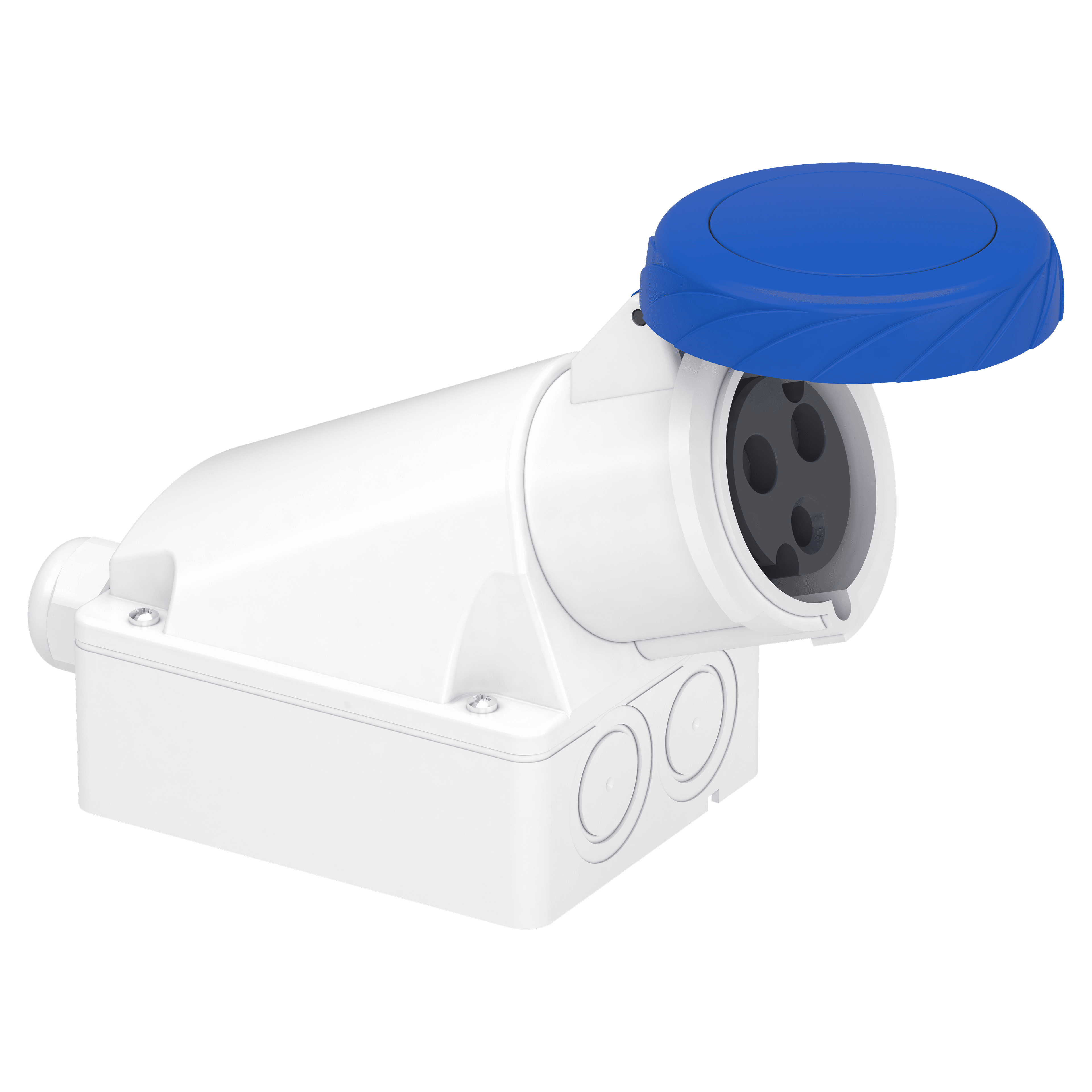 SOCKET WALL MOUNT 32A 2P-E 200-B259250V