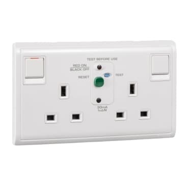13A 250V 2G DP/S RCD SO