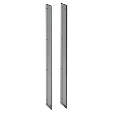 2 side panels stainless 304L, Scotch Brite® finish, for SFX H2000xD400mm