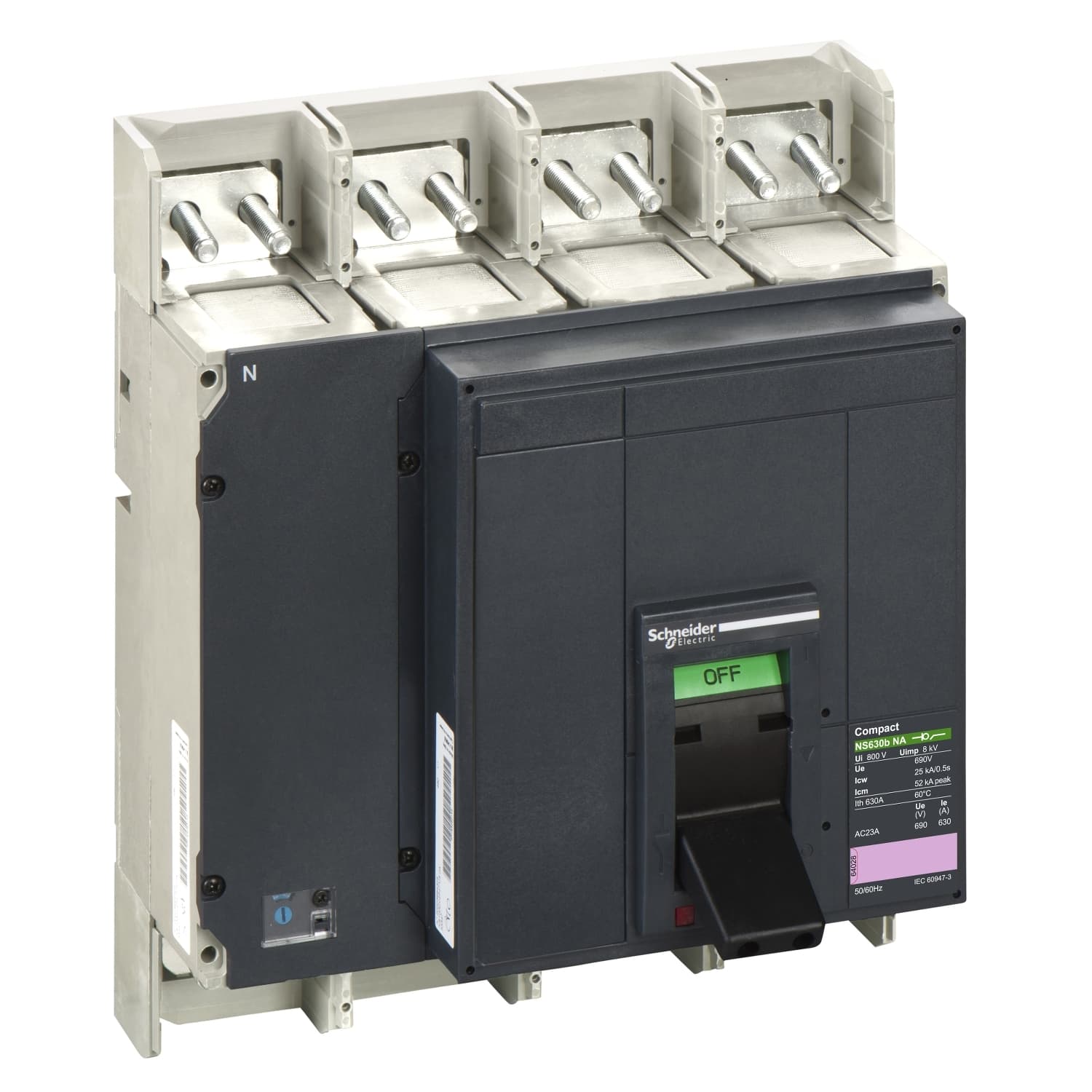 Basic switch disconnector, ComPacT NS800NA, withdrawable, electrically operated, 800A, 690VAC 50/60Hz, 4P