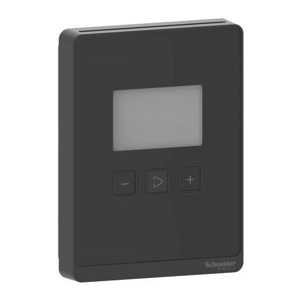مستشعر، سلسلة SpaceLogic SLA، غرفة، رطوبة، درجة حرارة، segmented LCD، مخارج تناظري مع optimum هيكل أسود