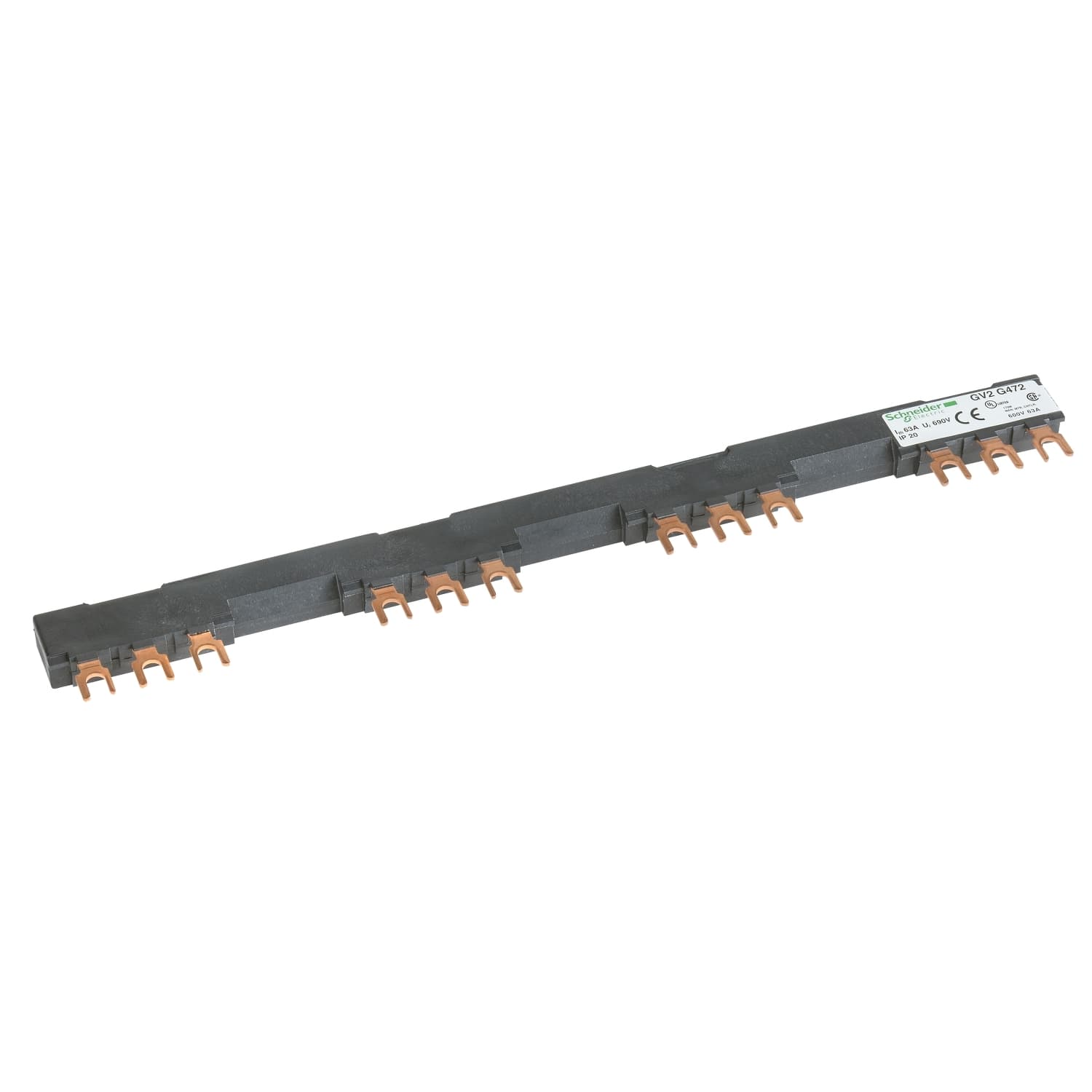 Linergy FT, Comb busbar, 63A, 4 tap-offs, 72mm pitch
