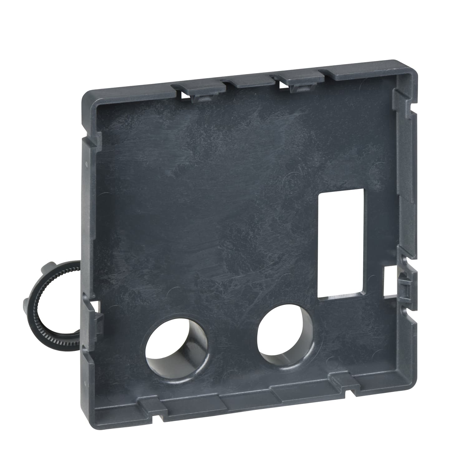 Mounting support for FDM front display module, Enerlin'X, hole diameter 22mm, spare part