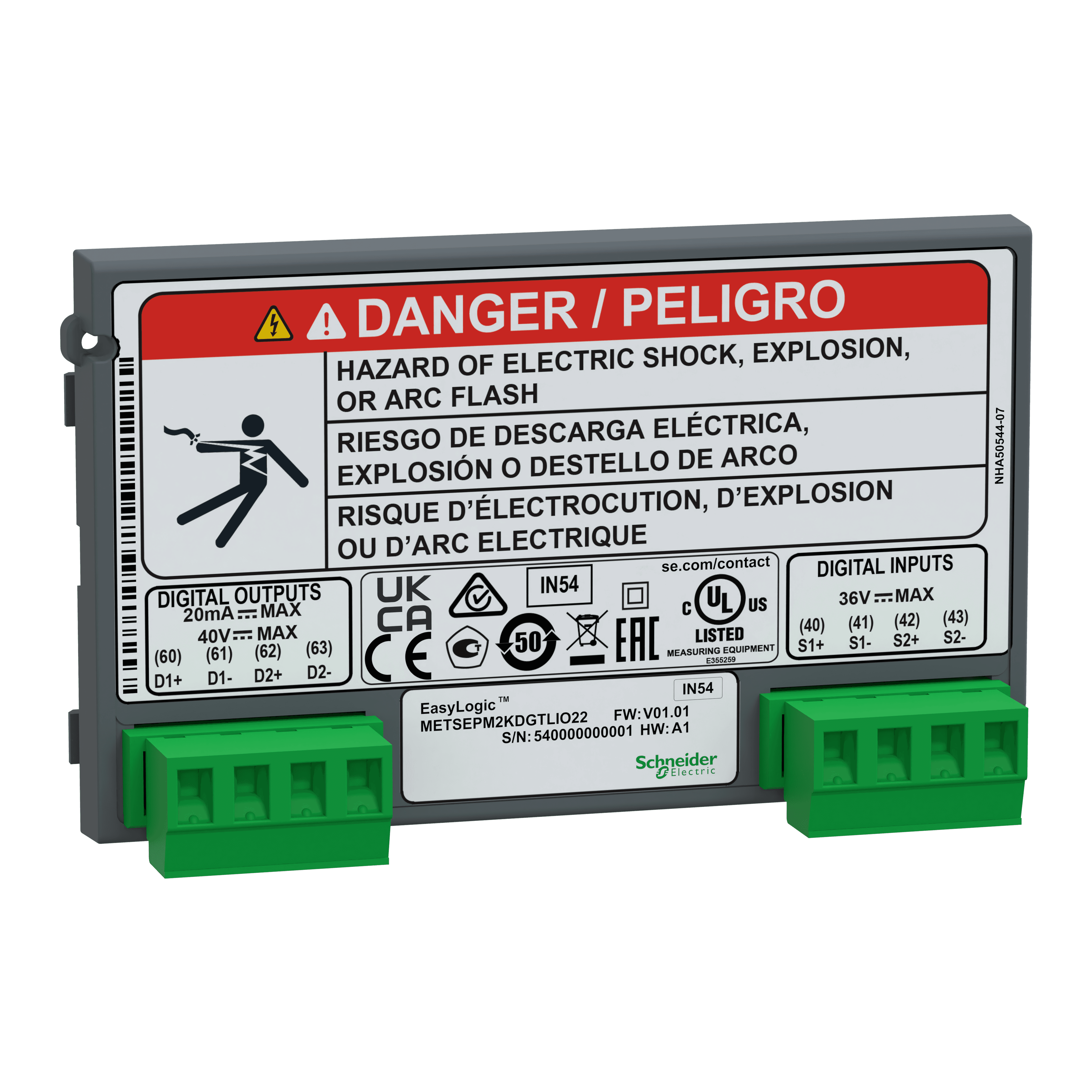 EasyLogic VAF P & E meter THD POP CL 1 -