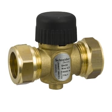صمّام مناطق، 20mm، 2-Way، كبس، نحاسي، 2.5kvs