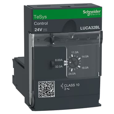 وحدة تحكّم قياسي، TeSys Ultra، 3P، 8 إلى 32A، 690VAC، حماية حراري مغناطيسي، فئة 10، ملف 24VDC