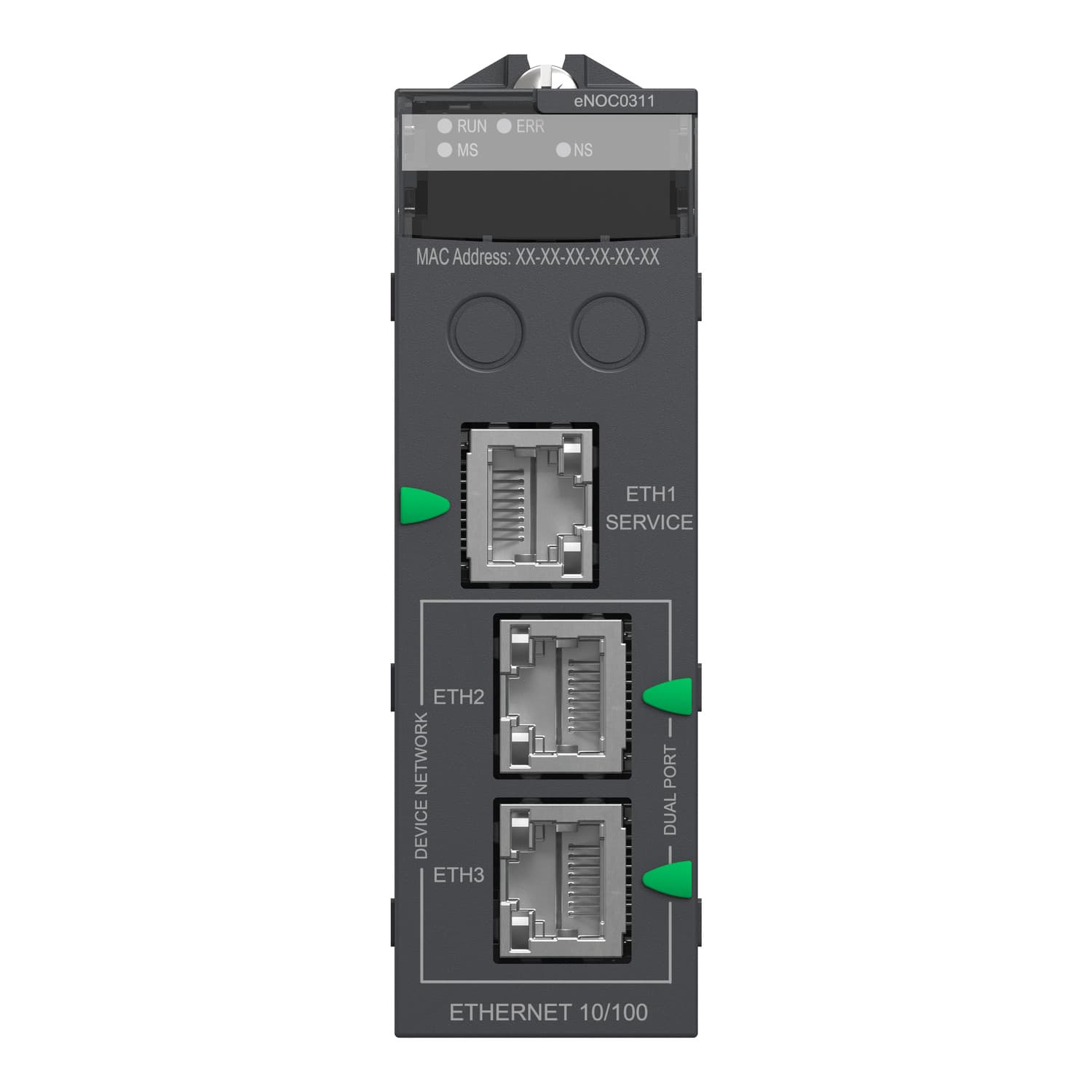 Ethernet module M580 - 3-port FactoryCas