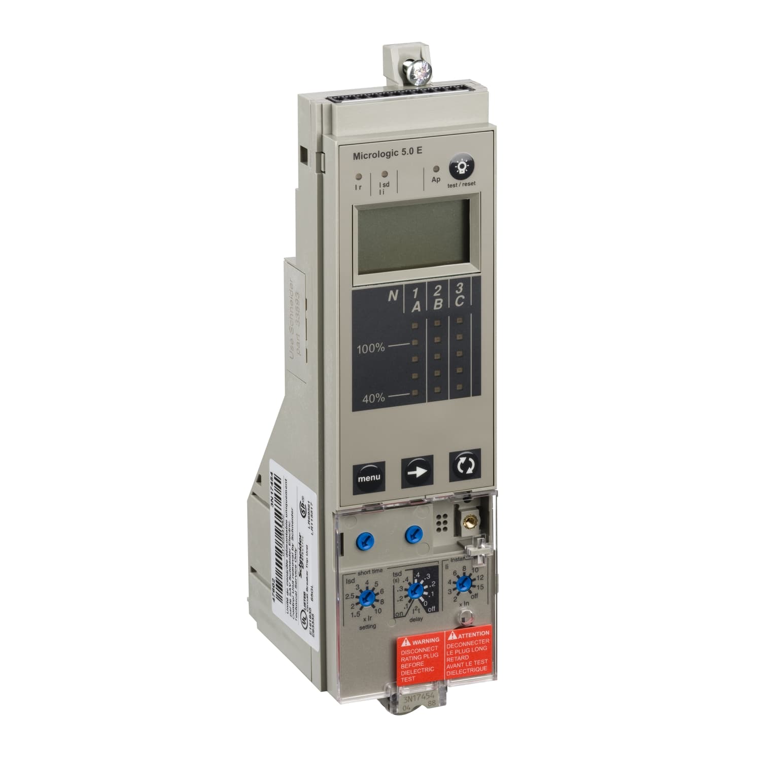 وحدة تحكّم MicroLogic 5.0E، ComPacT NS630b/NS1600، ثابت، selective حمايات (LSI)، عدّاد طاقة كهربائية