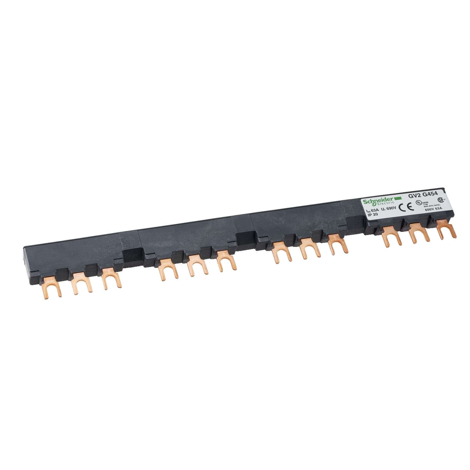 Linergy FT، قضيب توزيع Comb، 63A، 4 tap-offs، خطوة 54mm