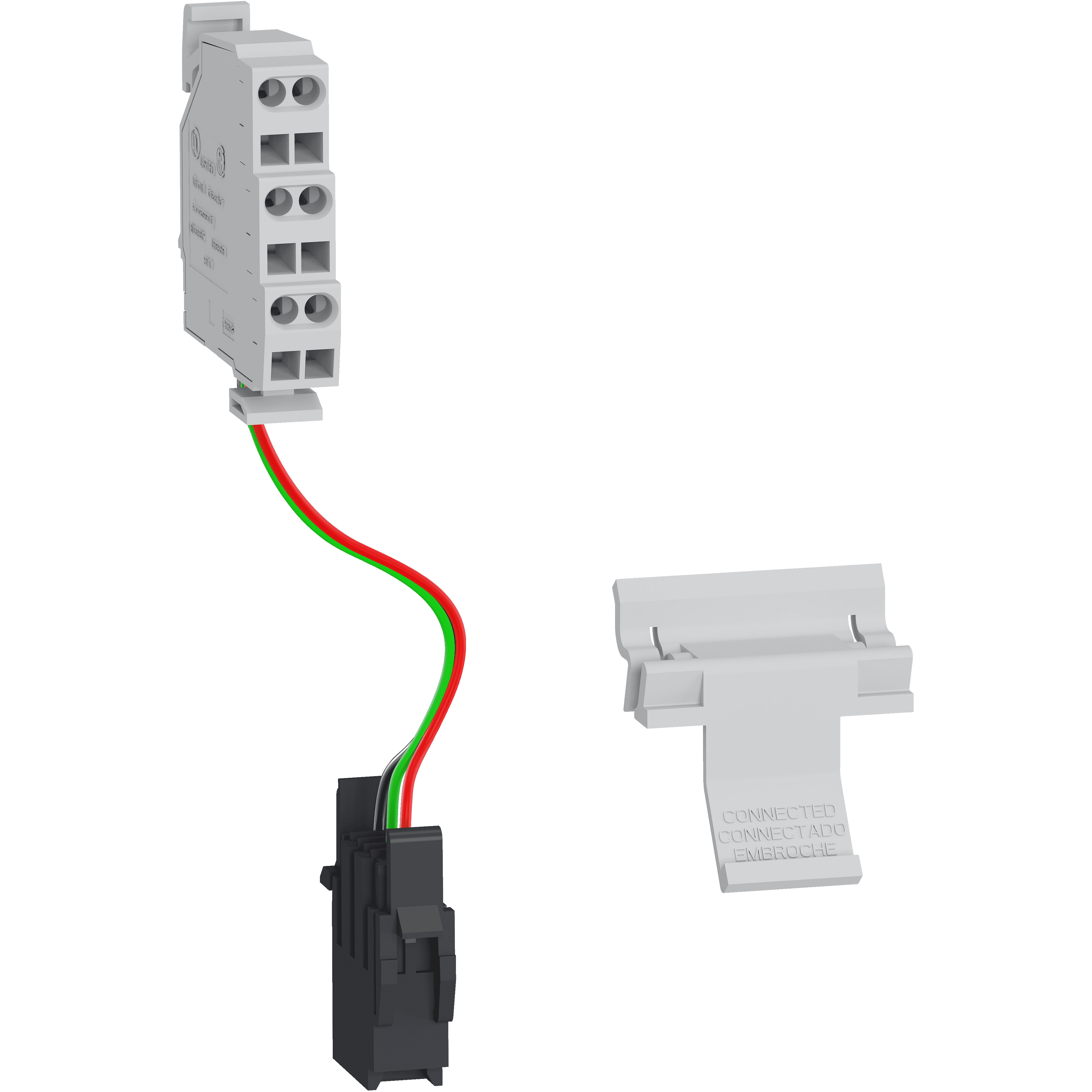 تلامس EF combined connected/closed، MasterPact MTZ2/MTZ3 قابل للسحب، تلامس تحويل 1، مستوى منخفض 3A/240VAC