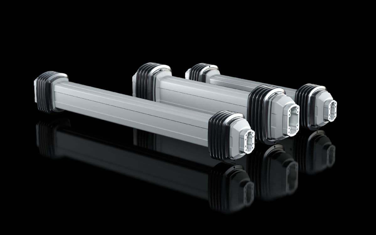 Support section, height-adjustable for support arm systems