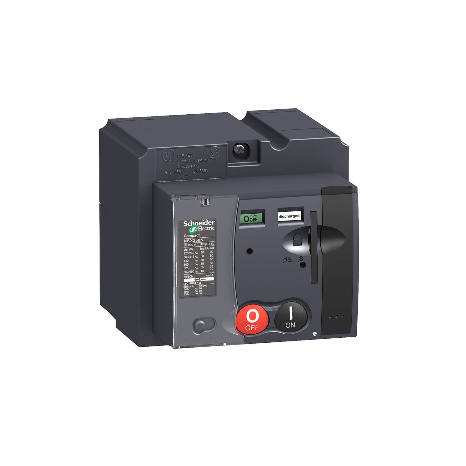 وحدة آلية محرّك قابل للاتصال MTc 250، ComPacT NSX250، 220/240VAC 50/60Hz