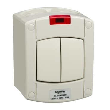 تركيب 10A 1G 2W IP66 SURFACE