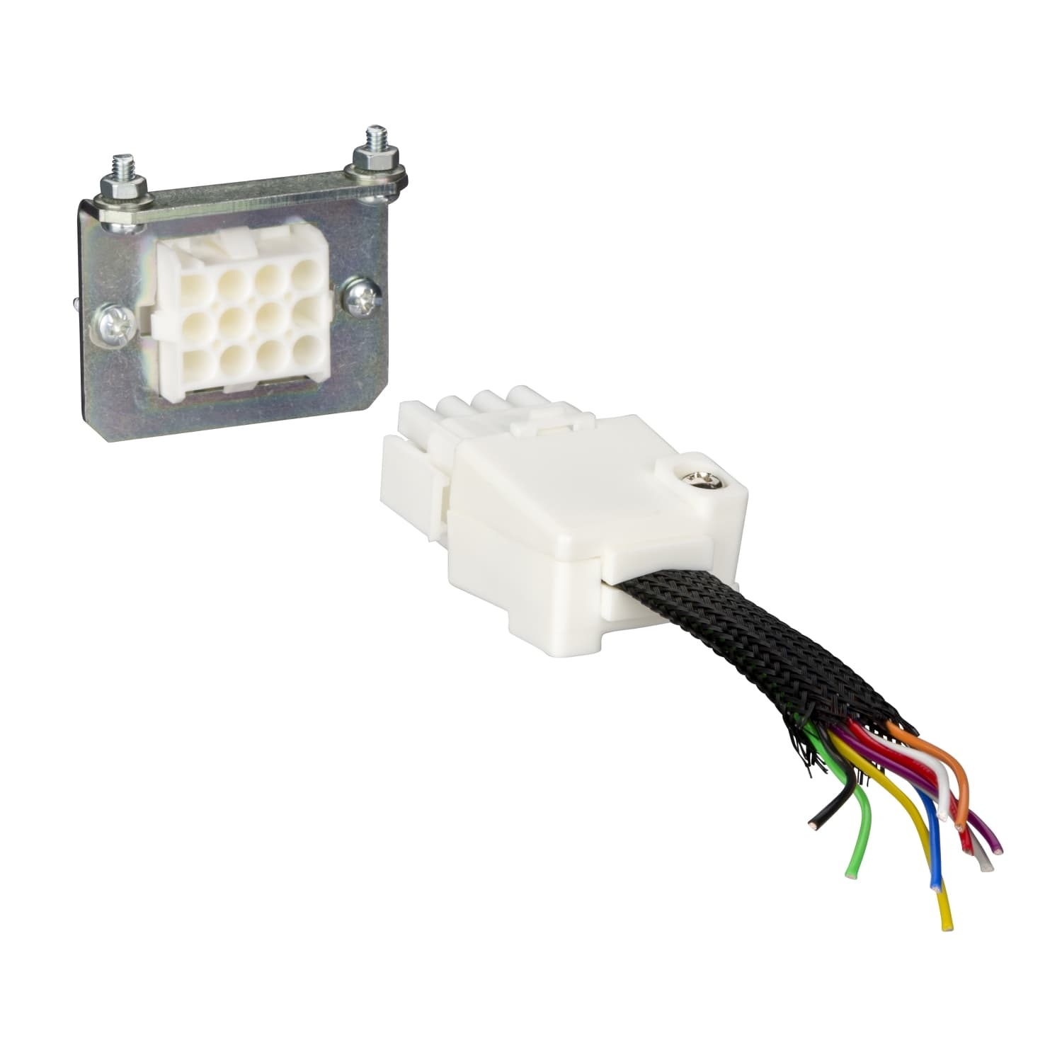 Manual auxiliary connector, ComPacT NSX100 to NSX630, fixed and moving part, withdrawable circuit breakers, 1 to 9 wires