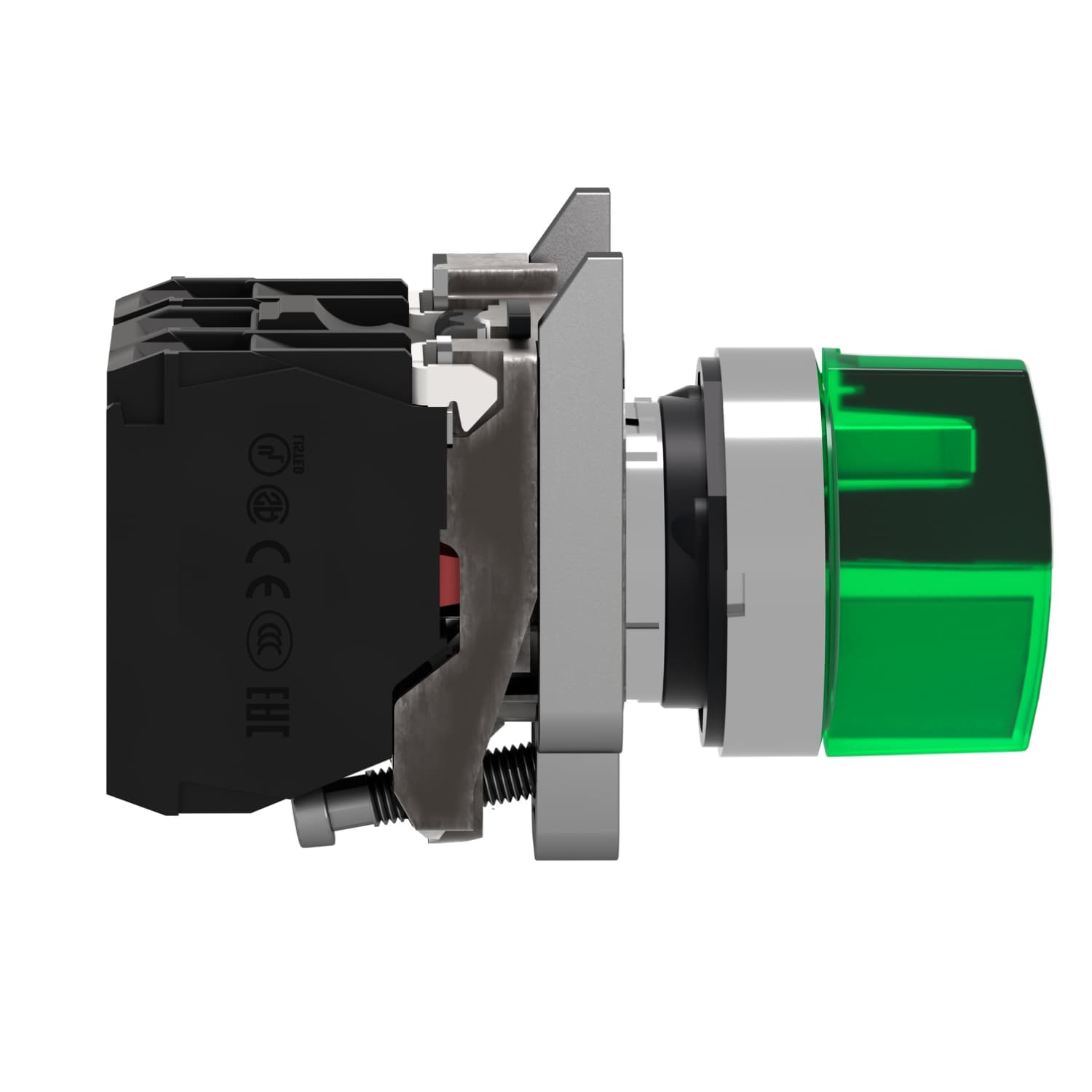 Illum. selector switch, 24VAC/DC, green