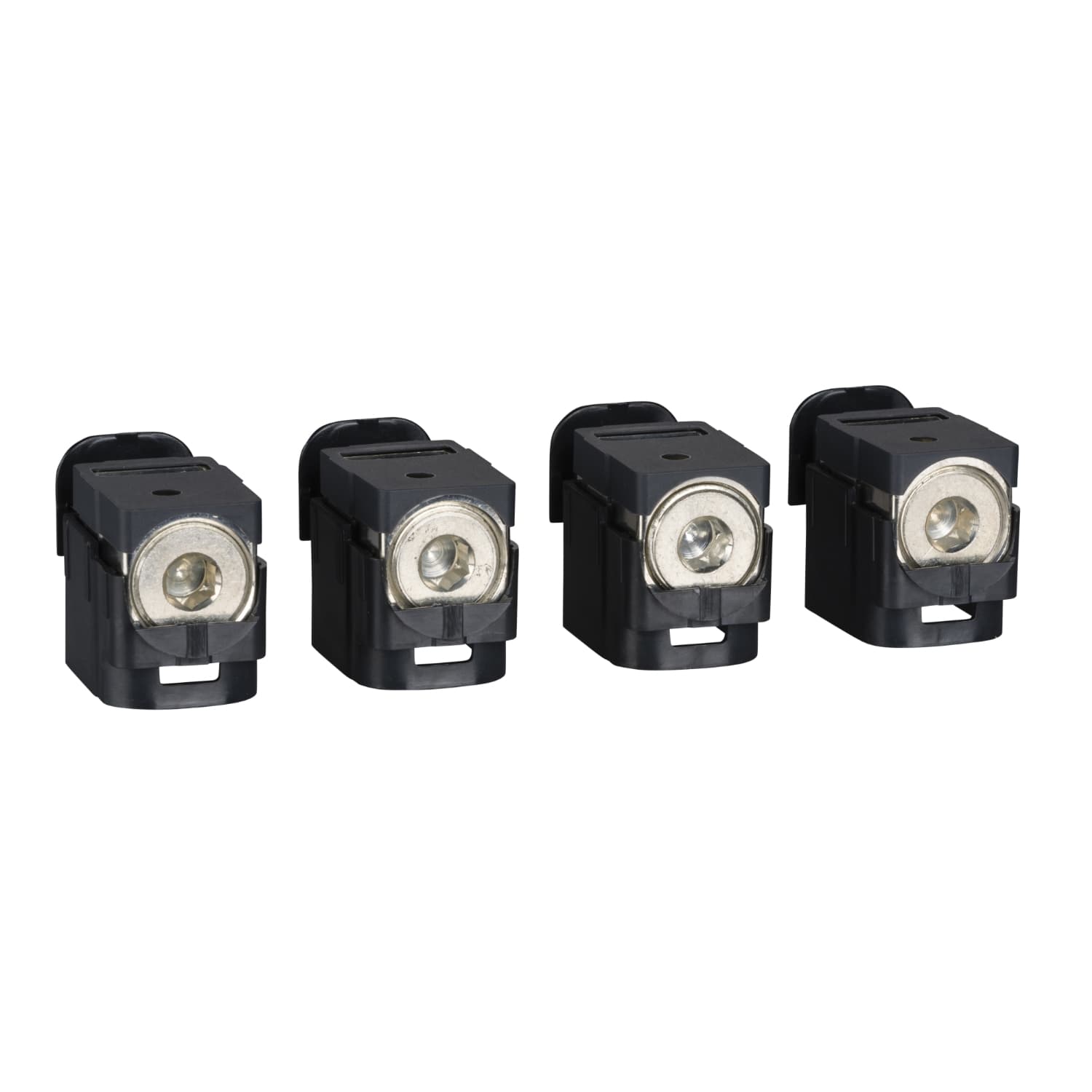 Aluminium bare cable connectors, ComPacT NSX, for 1 cable 120mm² to 185mm², 250A, set of 4 parts