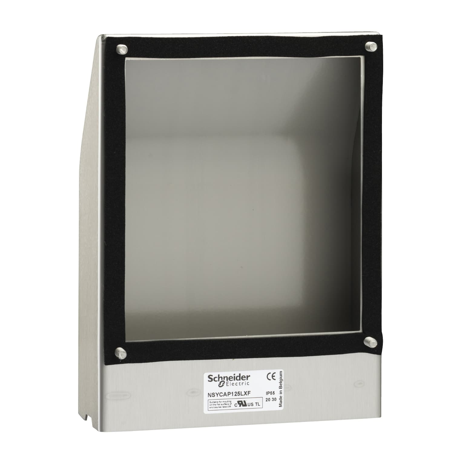 غطاء من الفولاذ المقاوم للصدأ cut-out 125x125mm مع مرشّح IP55
