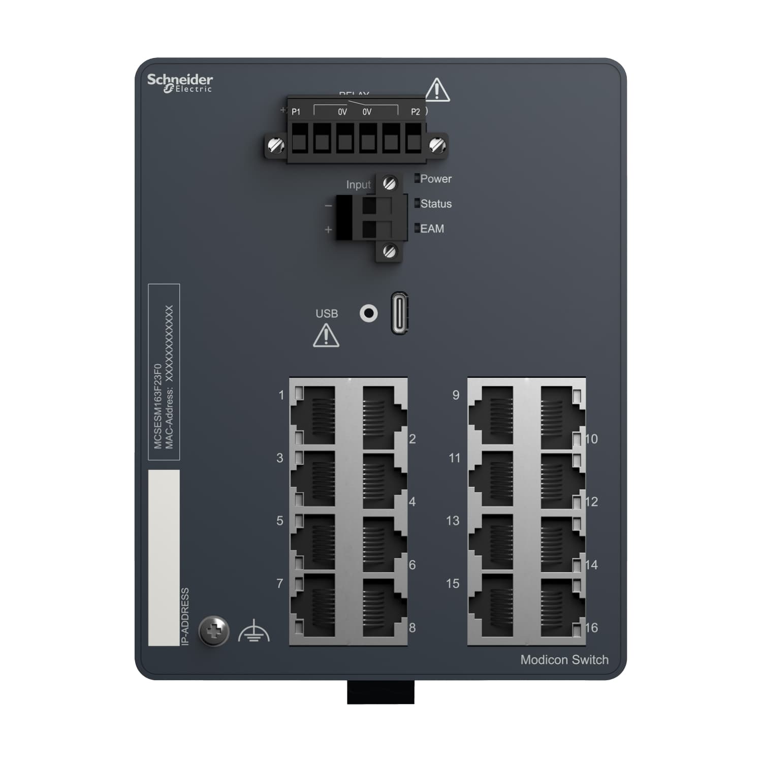 Modicon Managed مفتاح 16TX
