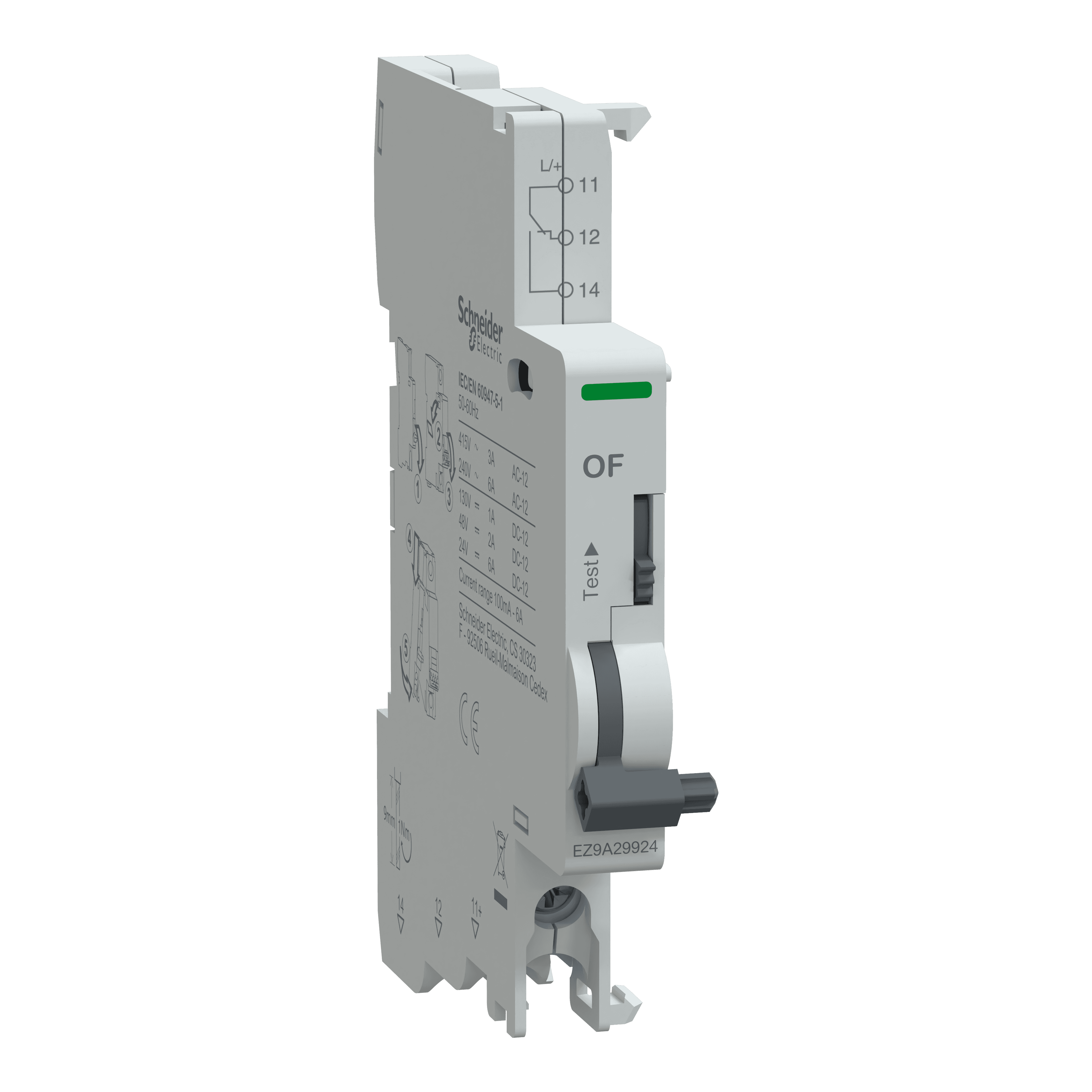 Easy9 Pro, Aux contact, OF, 1OC, AC/DC