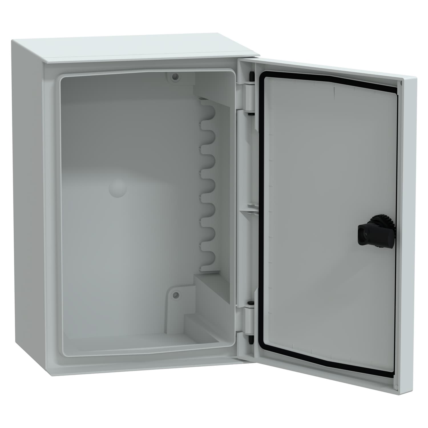 مثبّت على الحائط ABS + PC خزانة، Thalassa PLM، باب سادة، 310x215x160mm، IP66، IK10، RAL 7035