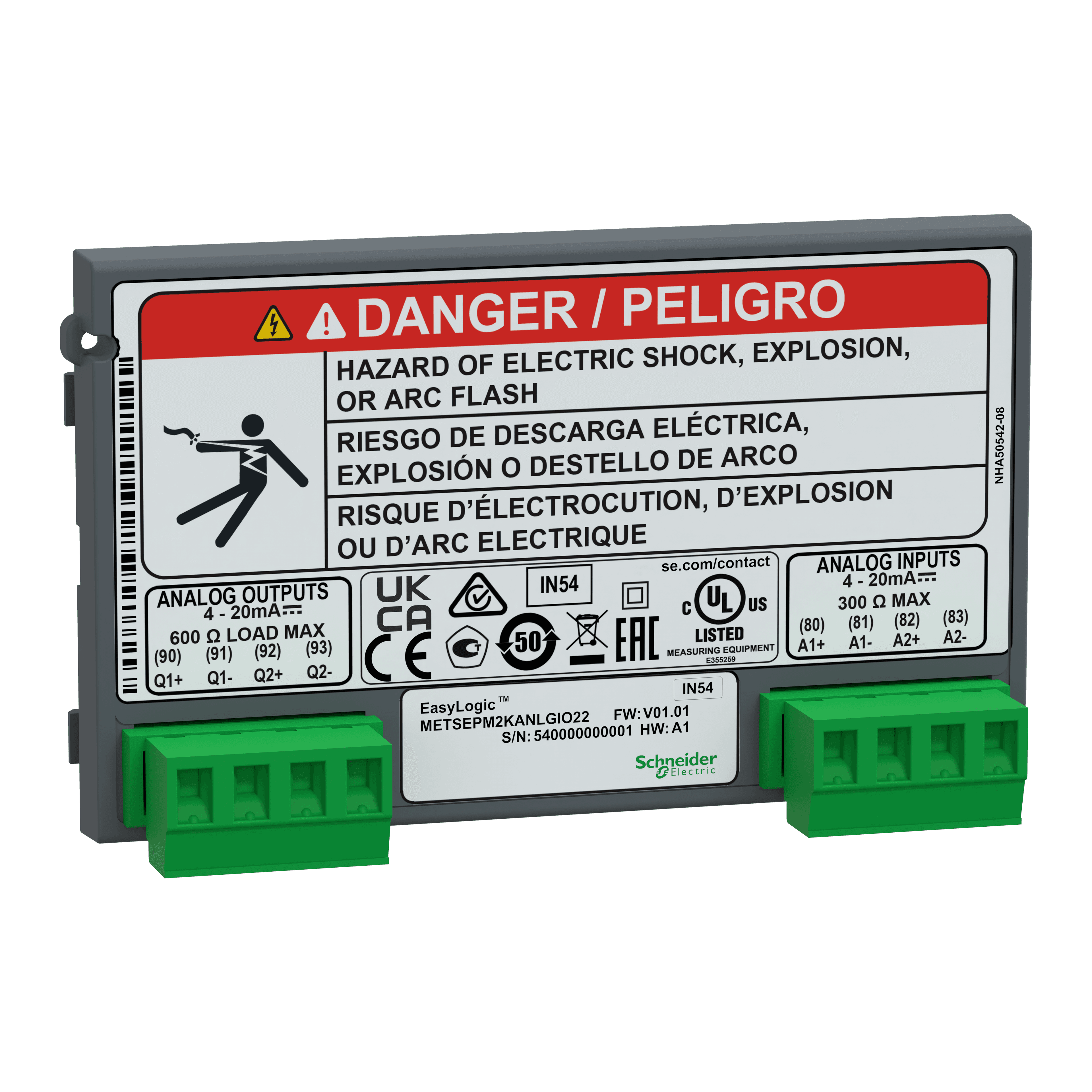 EasyLogic VAF P & E meter THD POP CL 1 -