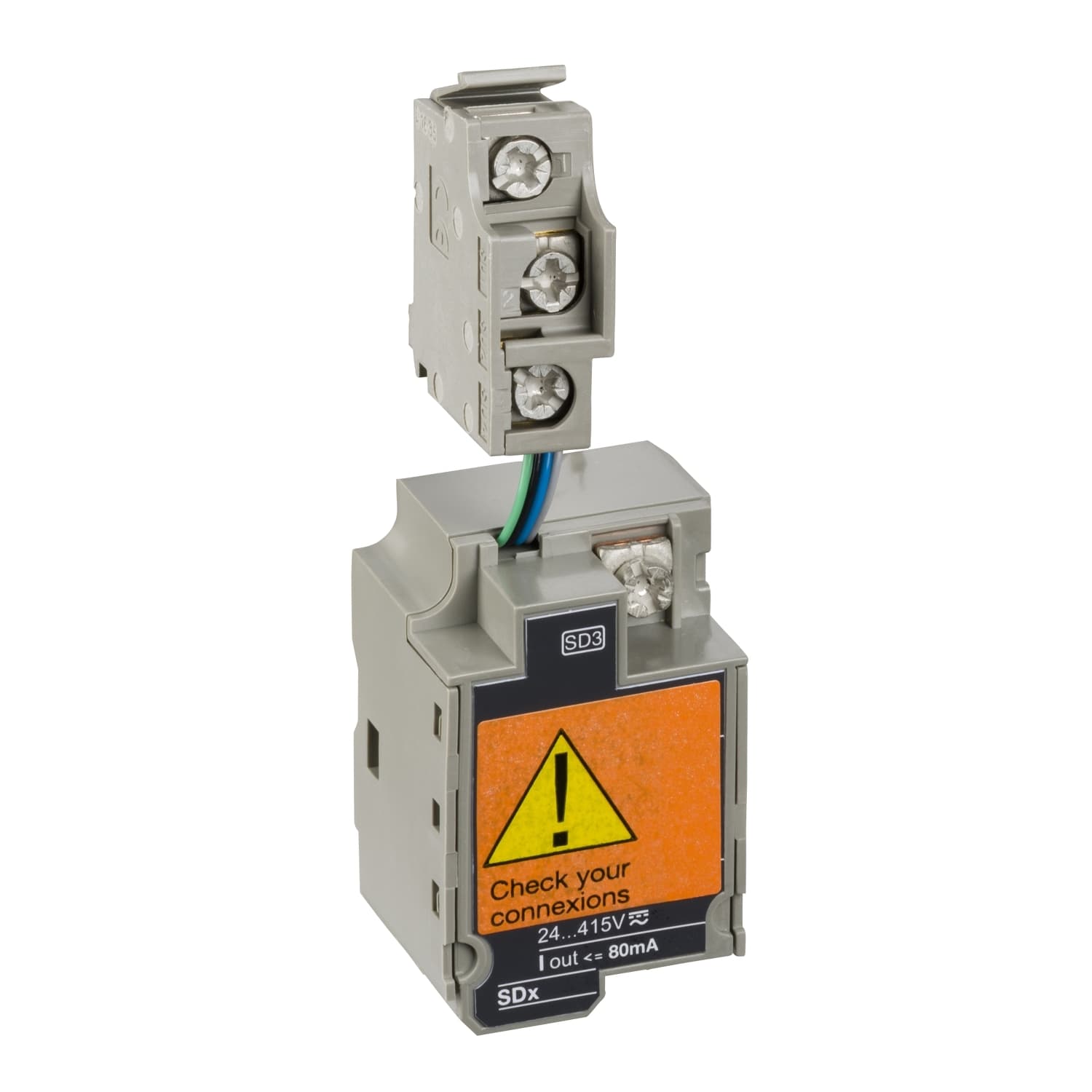SDx module, ComPacT NSX, circuit breakers with MicroLogic trip units, 2 static outputs