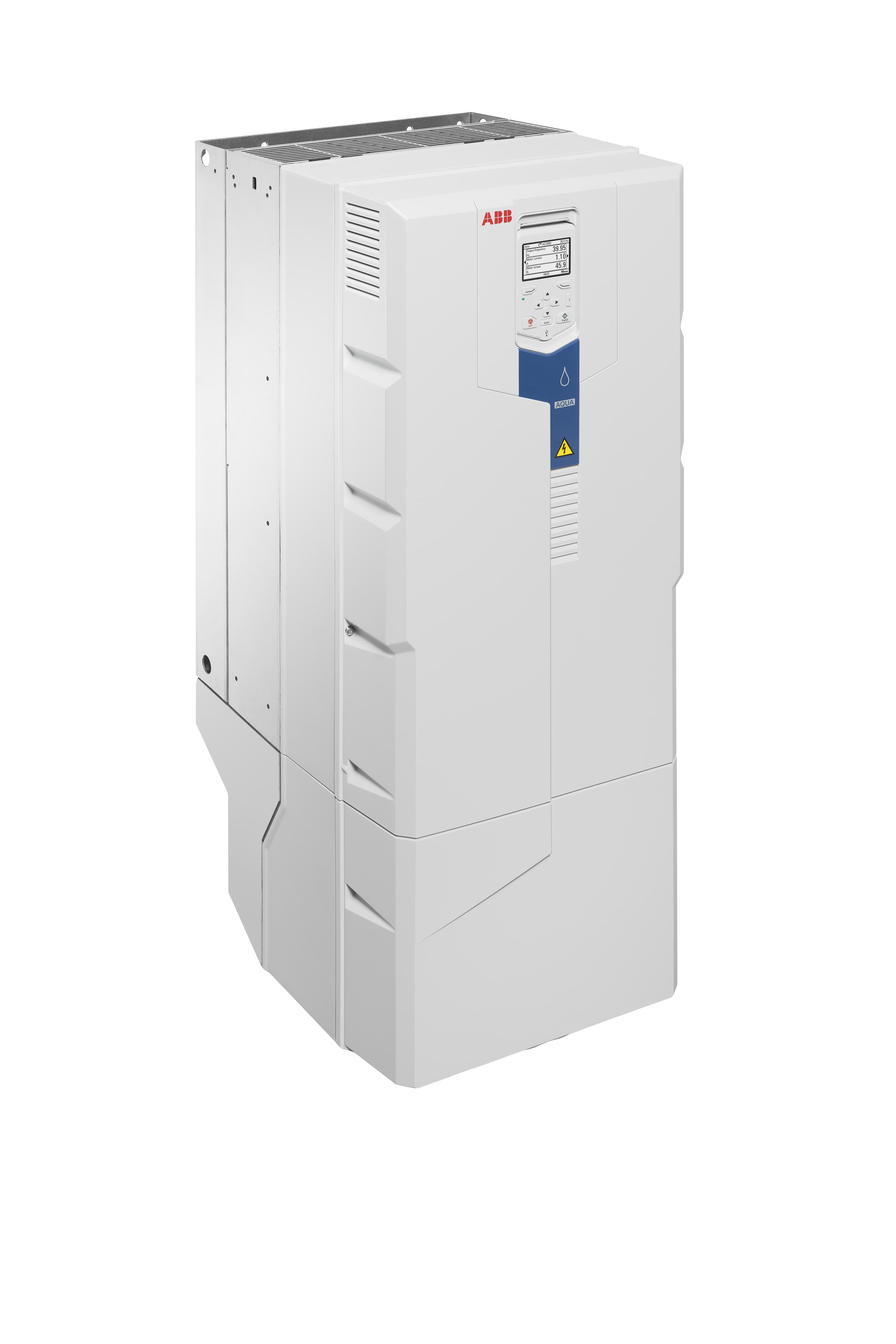 LV AC مشغّل مثبّت على الحائط لـ water وwastewater، IEC: Pn 250 kW، 490 A، 400 V، UL: Pld 300 Hp، 480 A، 480 V (ACQ580-01-490A-4)