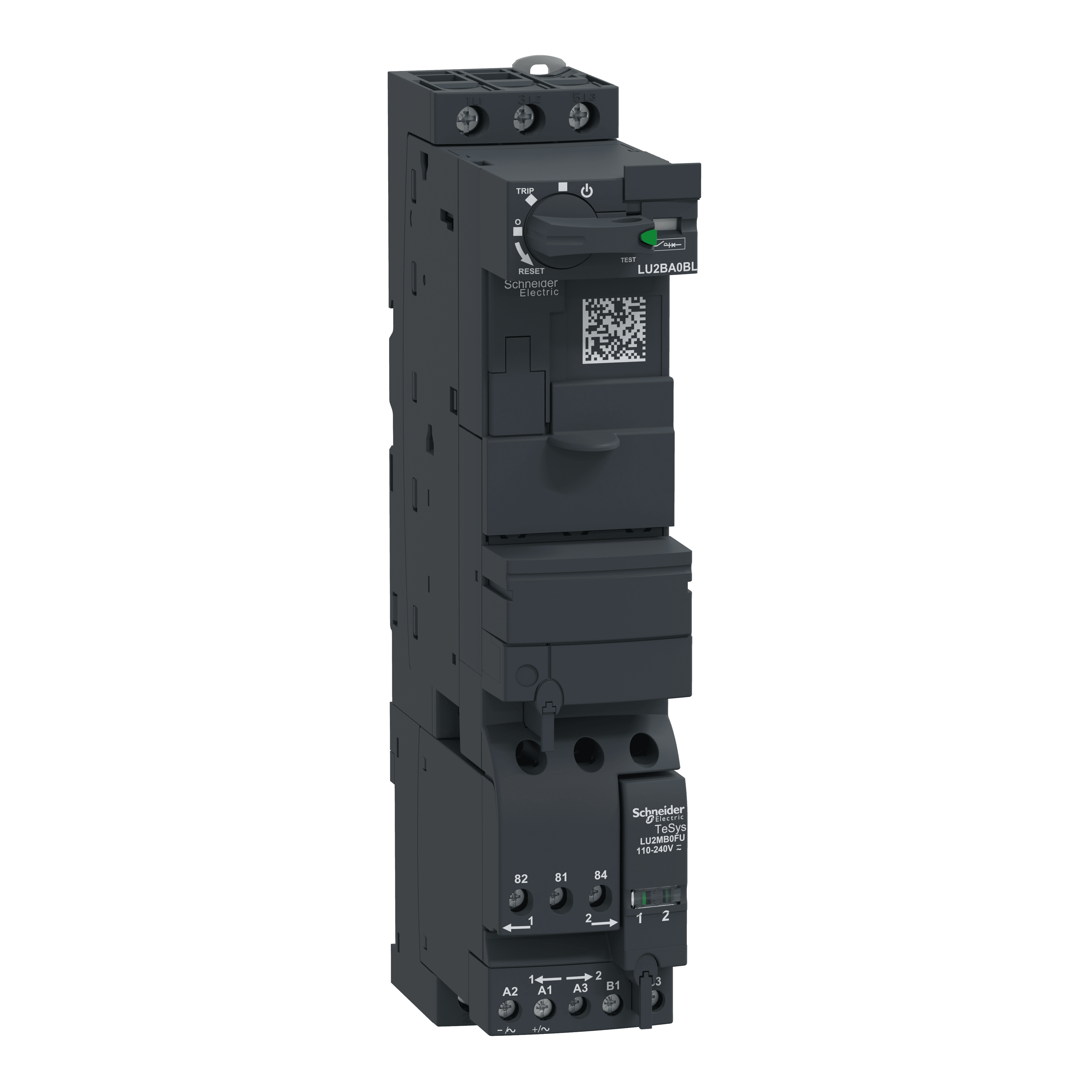 Reversing power base, TeSys Ultra, 3P, 12A/690V, coil 24VDC, without control terminals