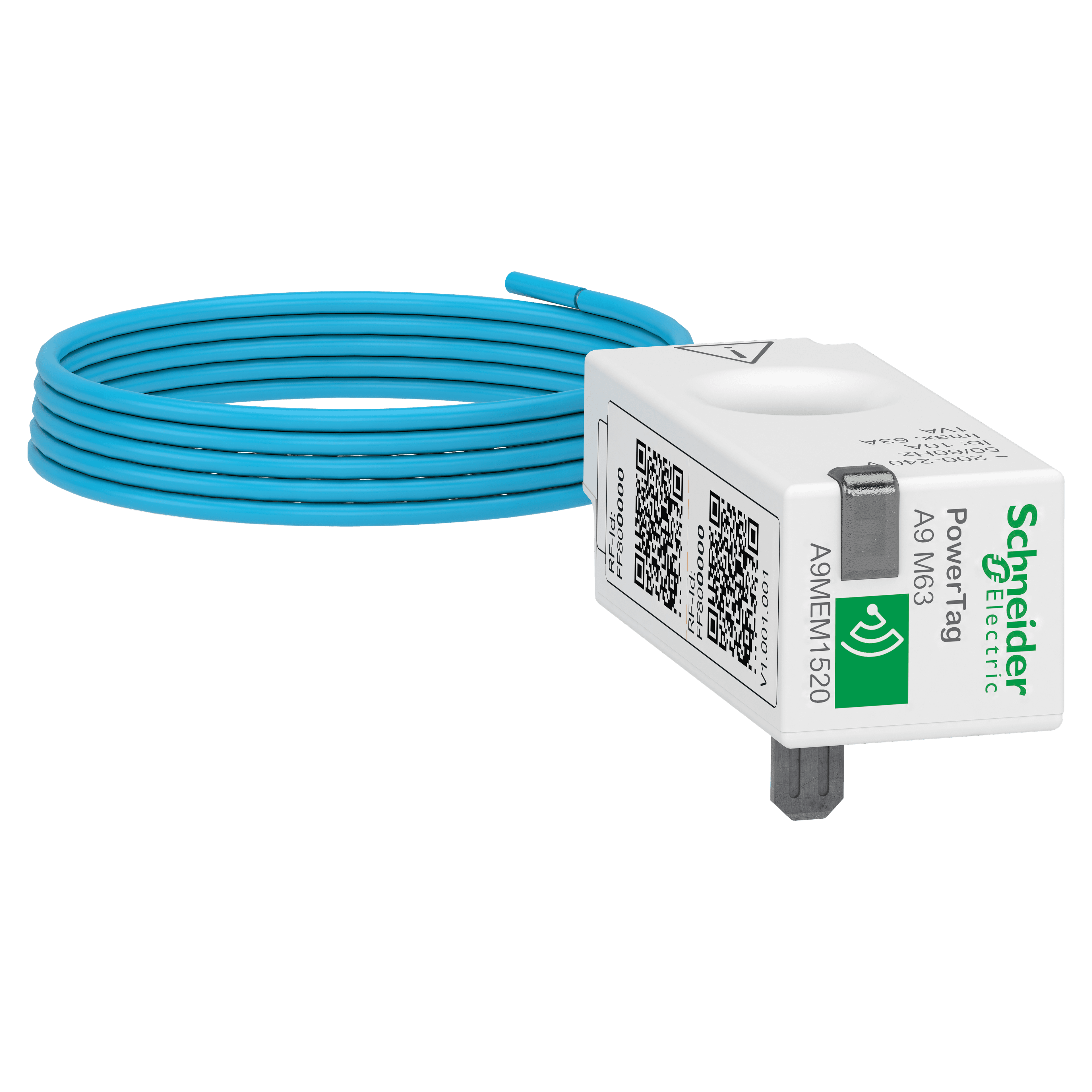 مستشعر طاقة، PowerTag Monoconnect 63A 1P+Wire علوي ووضع سفلي