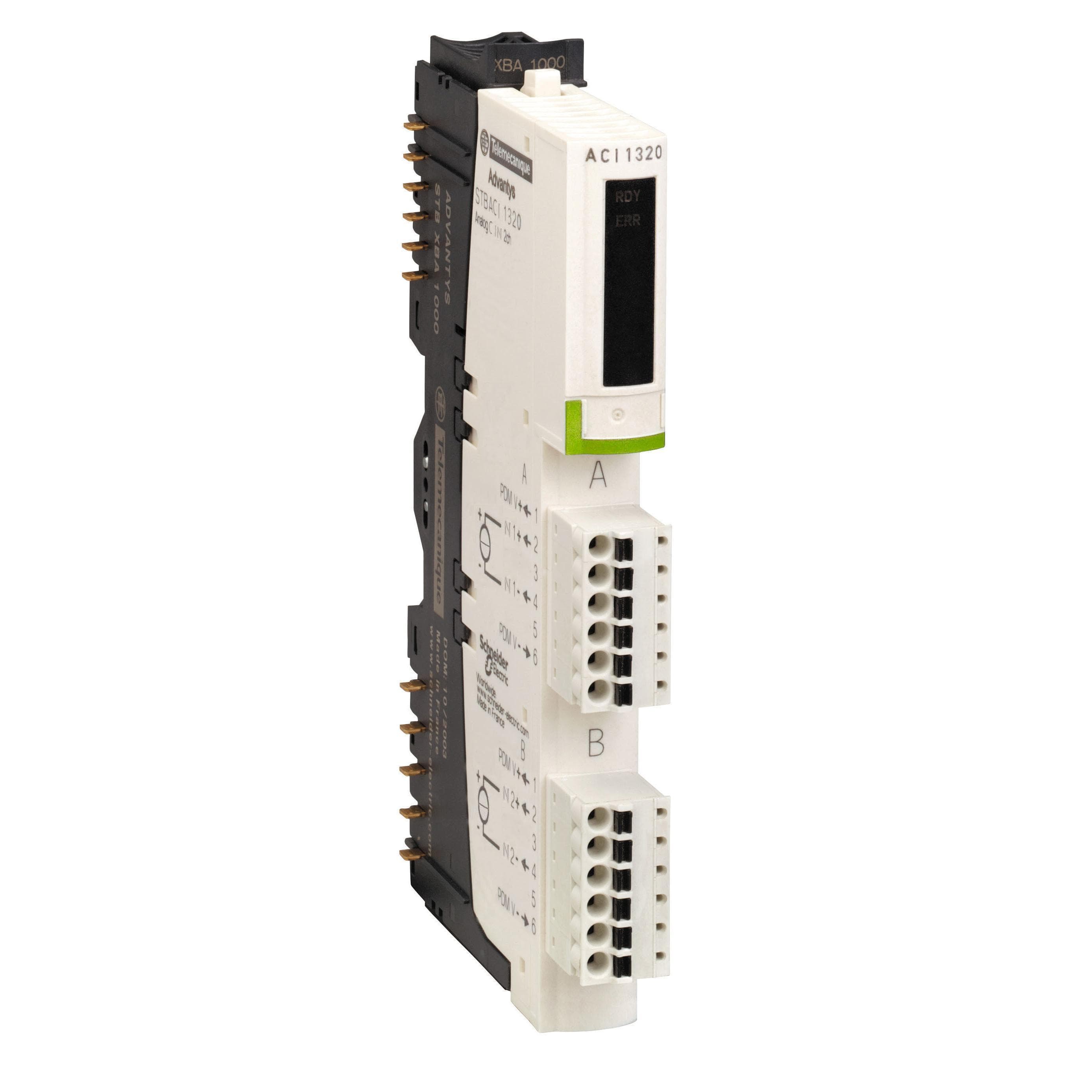 طقم مدخل قياسي تناظري، Modicon STB 4