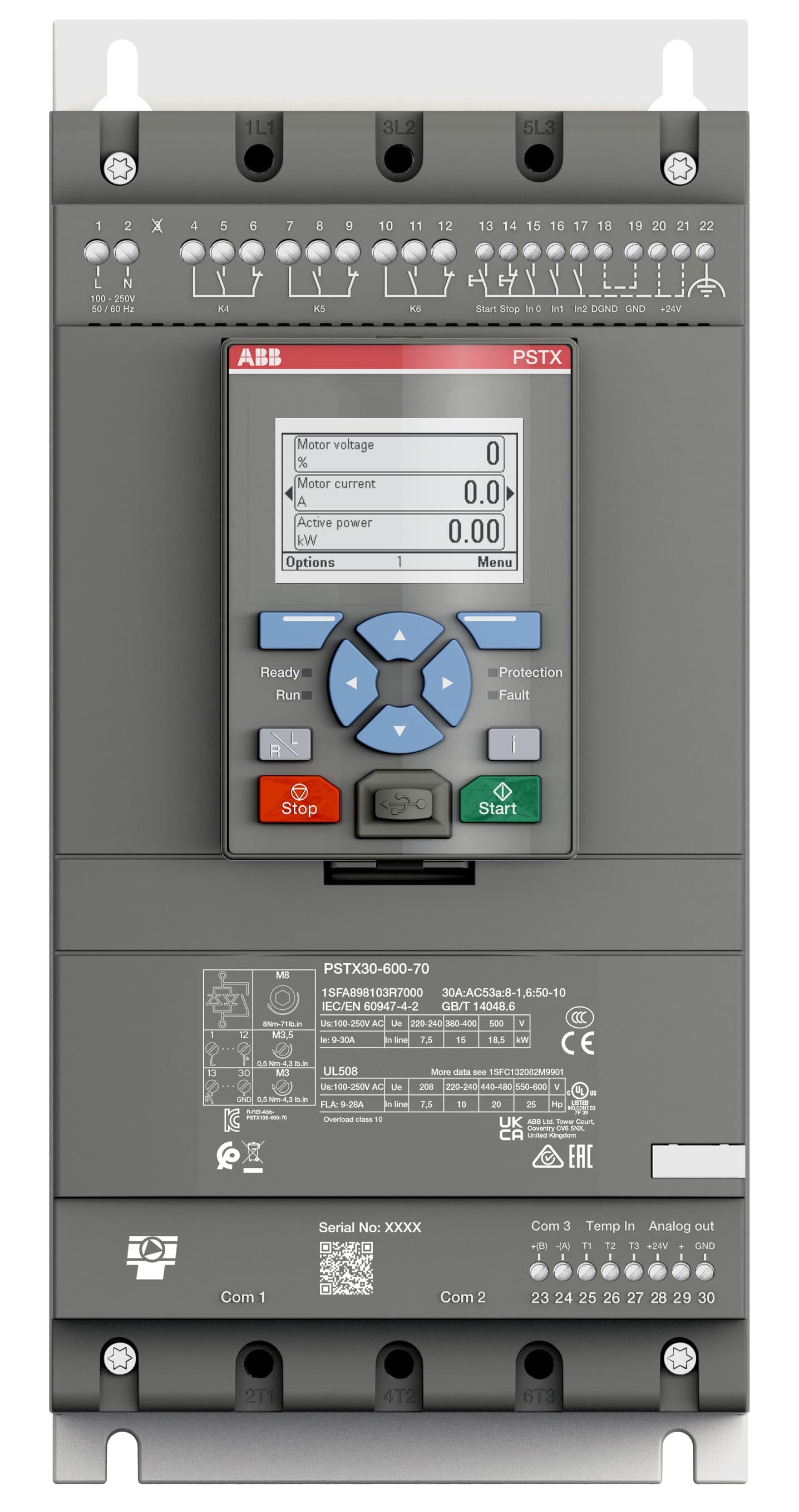 PSTX-600-70 Softstarter - - 208 600 V AC