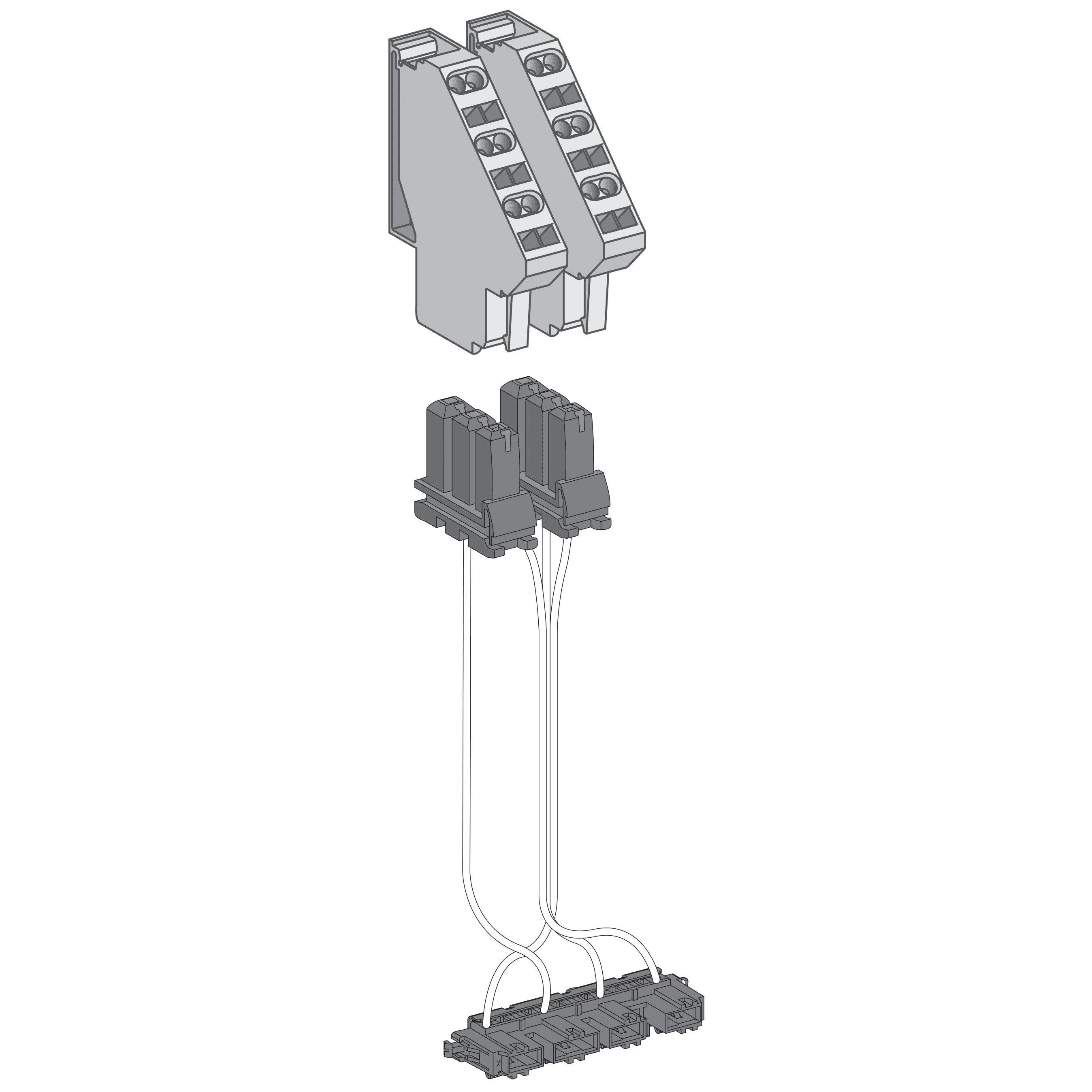 مدخل قياس جهد (PTE)، MasterPact MTZ1/MTZ2/MTZ3 ثابت