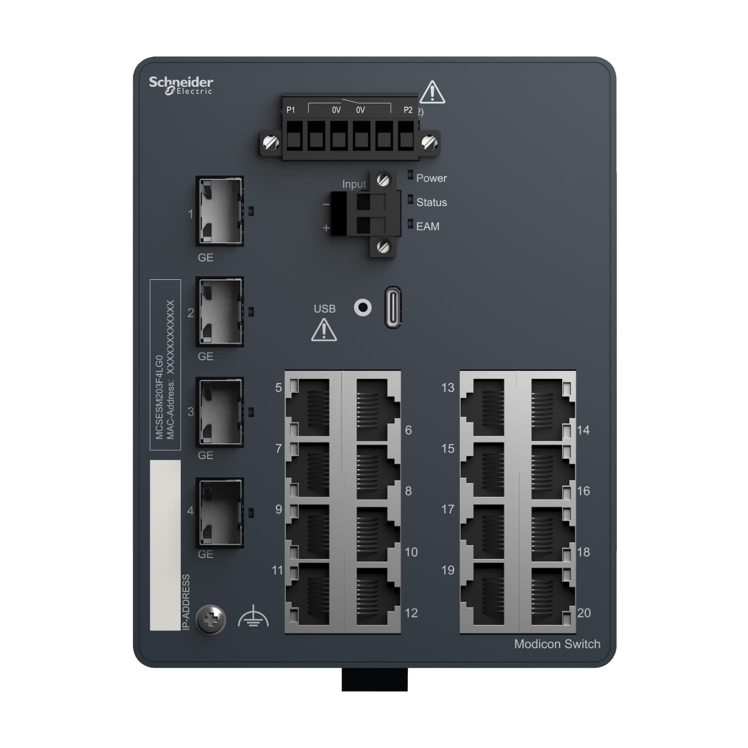 Modicon Managed Switch 16TX/4GE SFP