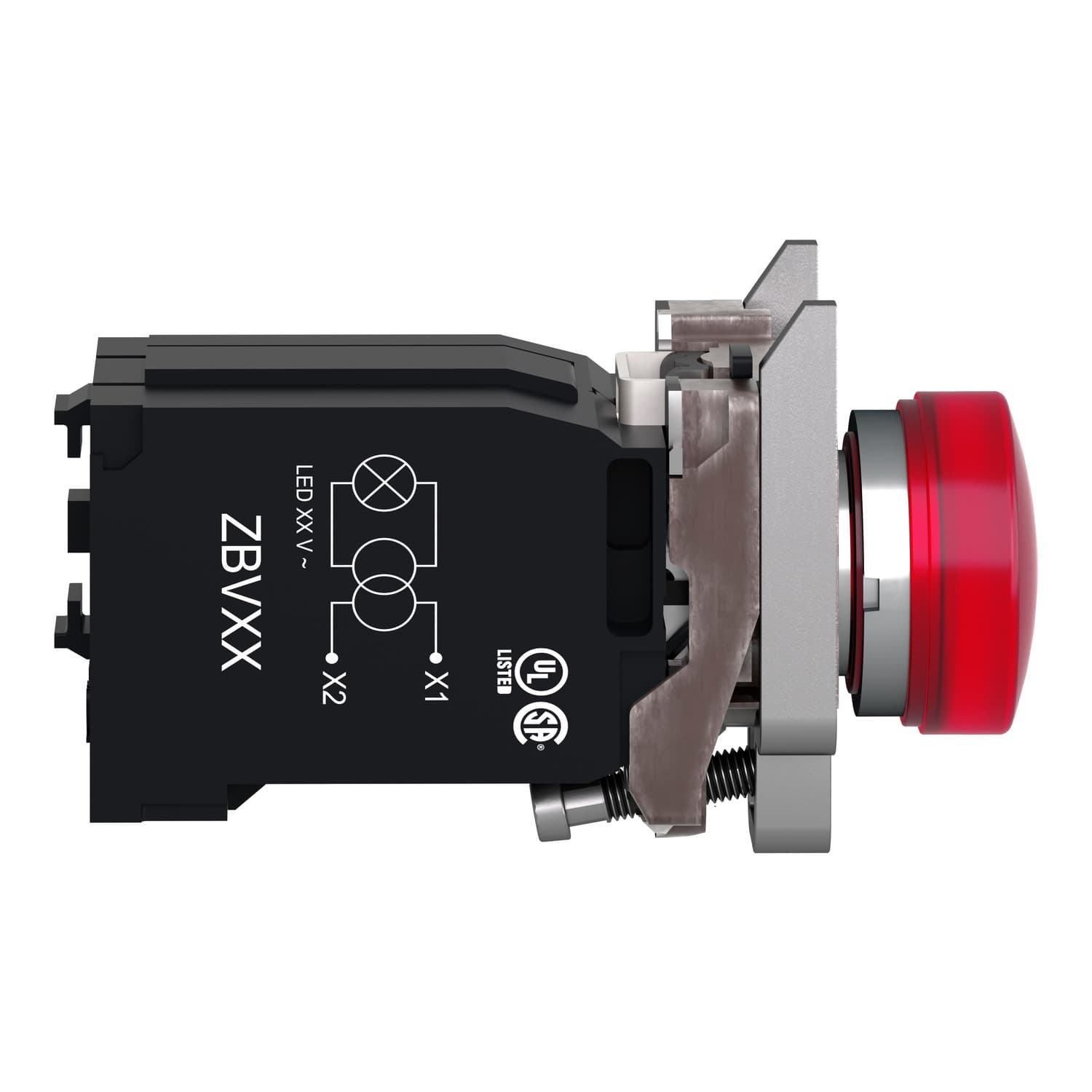 RED PILOT LIGHT WITH INTEGRAL LED 400V A