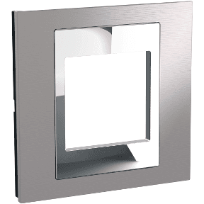 1 gang C Plate Class Ice Aluminium