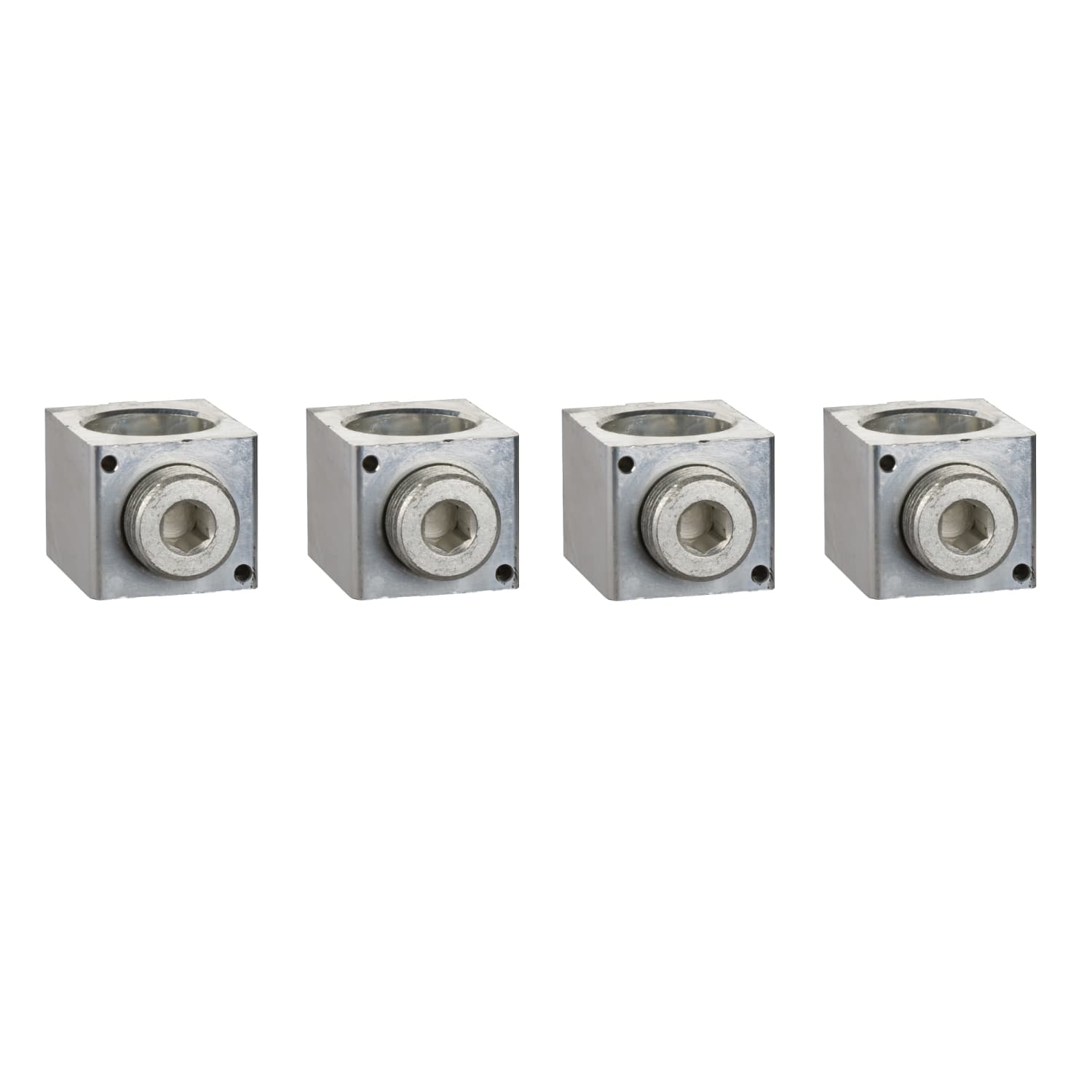Aluminium bare cable connectors, ComPacT NSX, for 1 cable 35mm² to 300mm², 630A, set of 4 parts