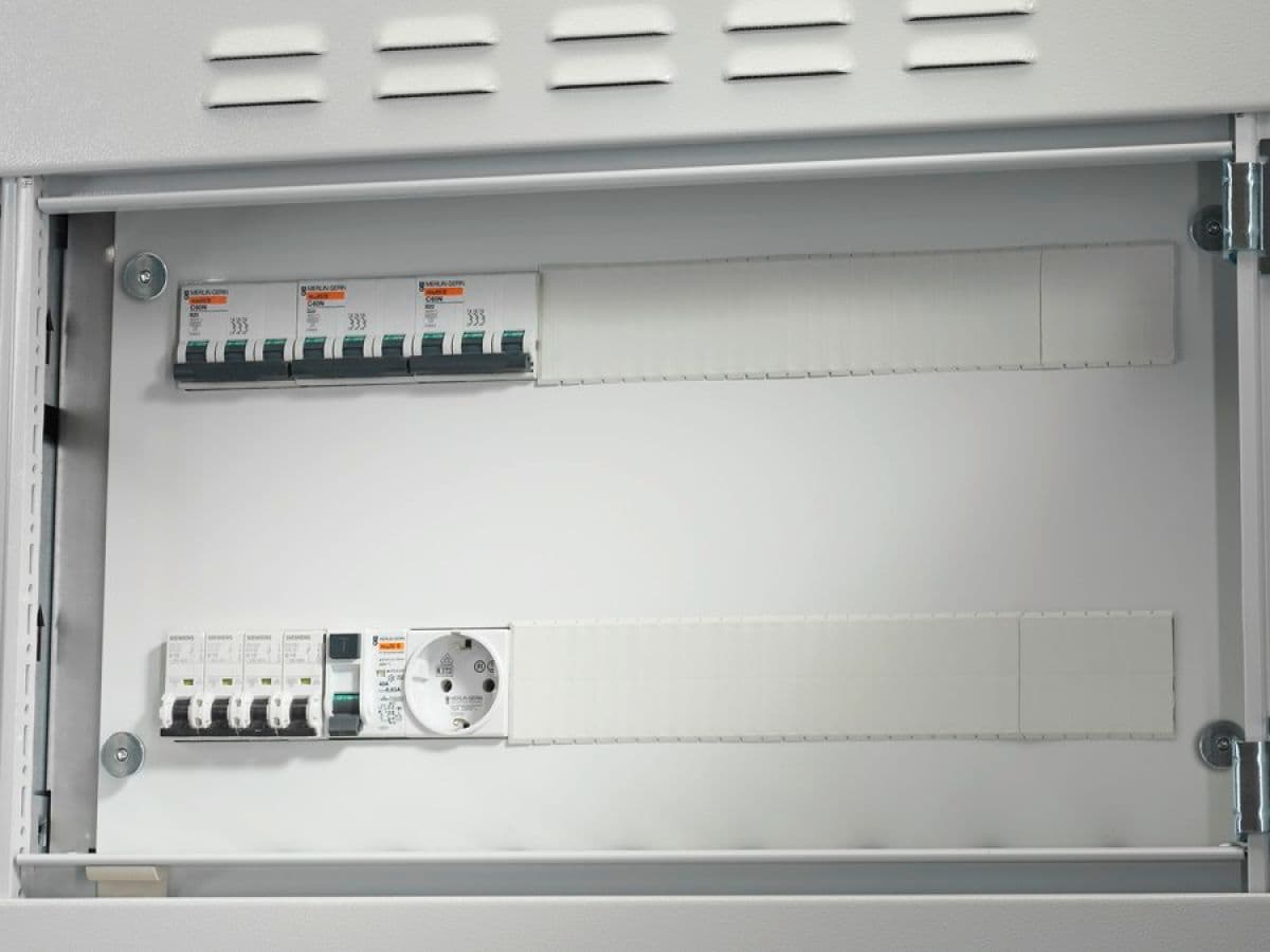 Support frame for DIN rail-mounted devices