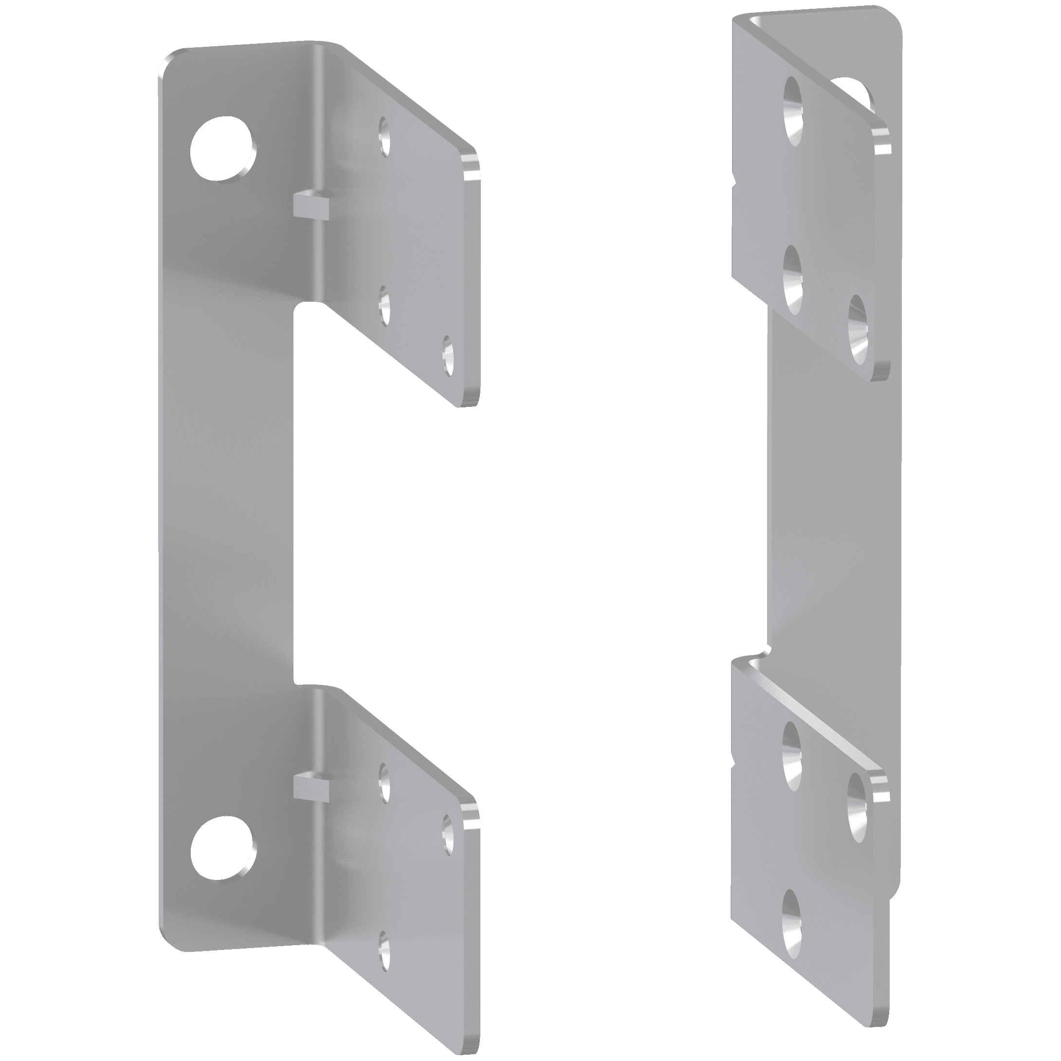 Mounting brackets, MasterPact MTZ2/MTZ3 fixed, 2 brackets, backplate mounting