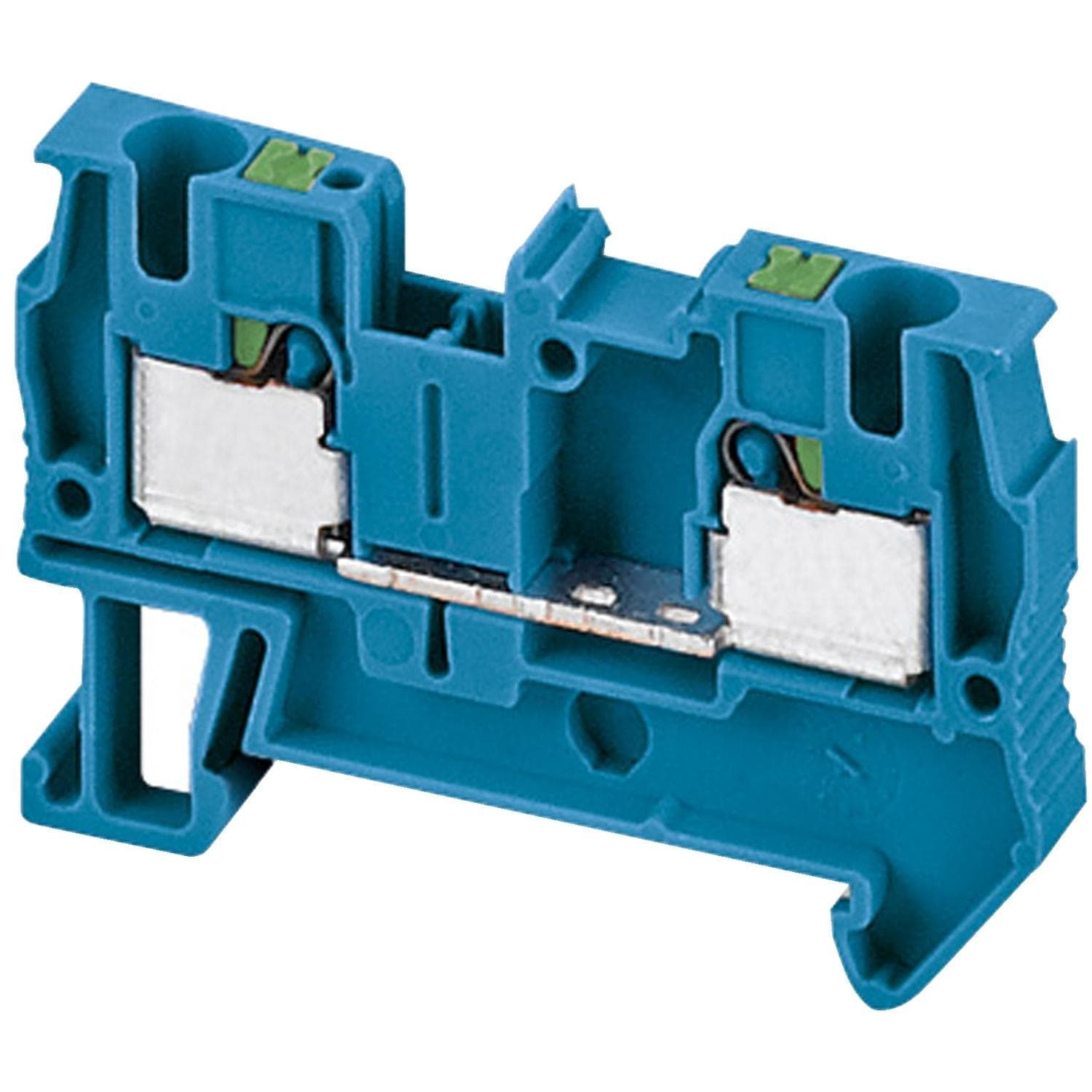 Terminal block, Linergy TR, push-in type, feed through, 2 points, 4mm², blue, set of 50