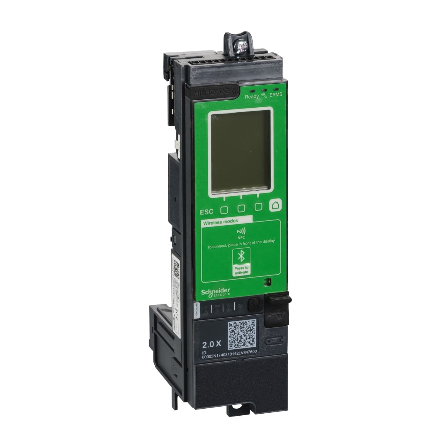 MicroLogic 2.0X control unit, MasterPact MTZ2/MTZ3, drawout circuit breakers, LI protections