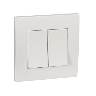 16AX 250V 2GANG 1WAY SWITCH