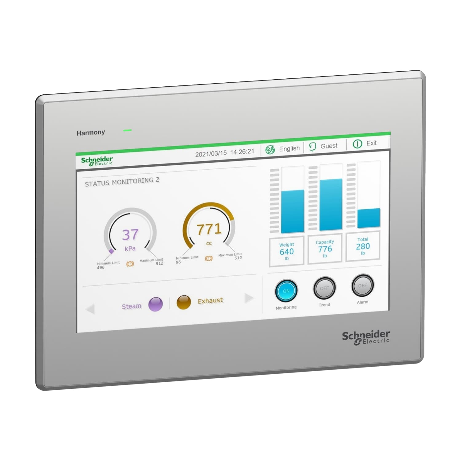 10W touch panel, stainless front panel